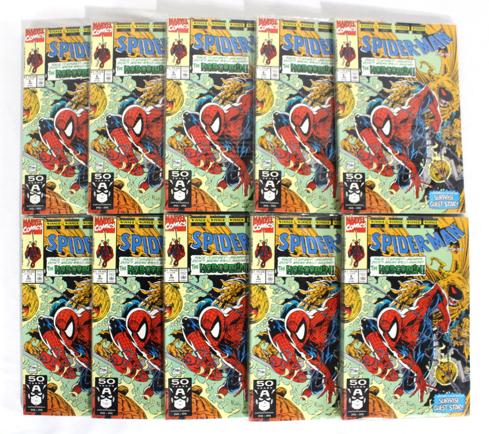 Marvel Comics Spider-Man, Issue 6 RESELLER LOT 2 (50 Copies): Total of 50 copies of Issue 6. Assorted conditions. In-house shipping available.