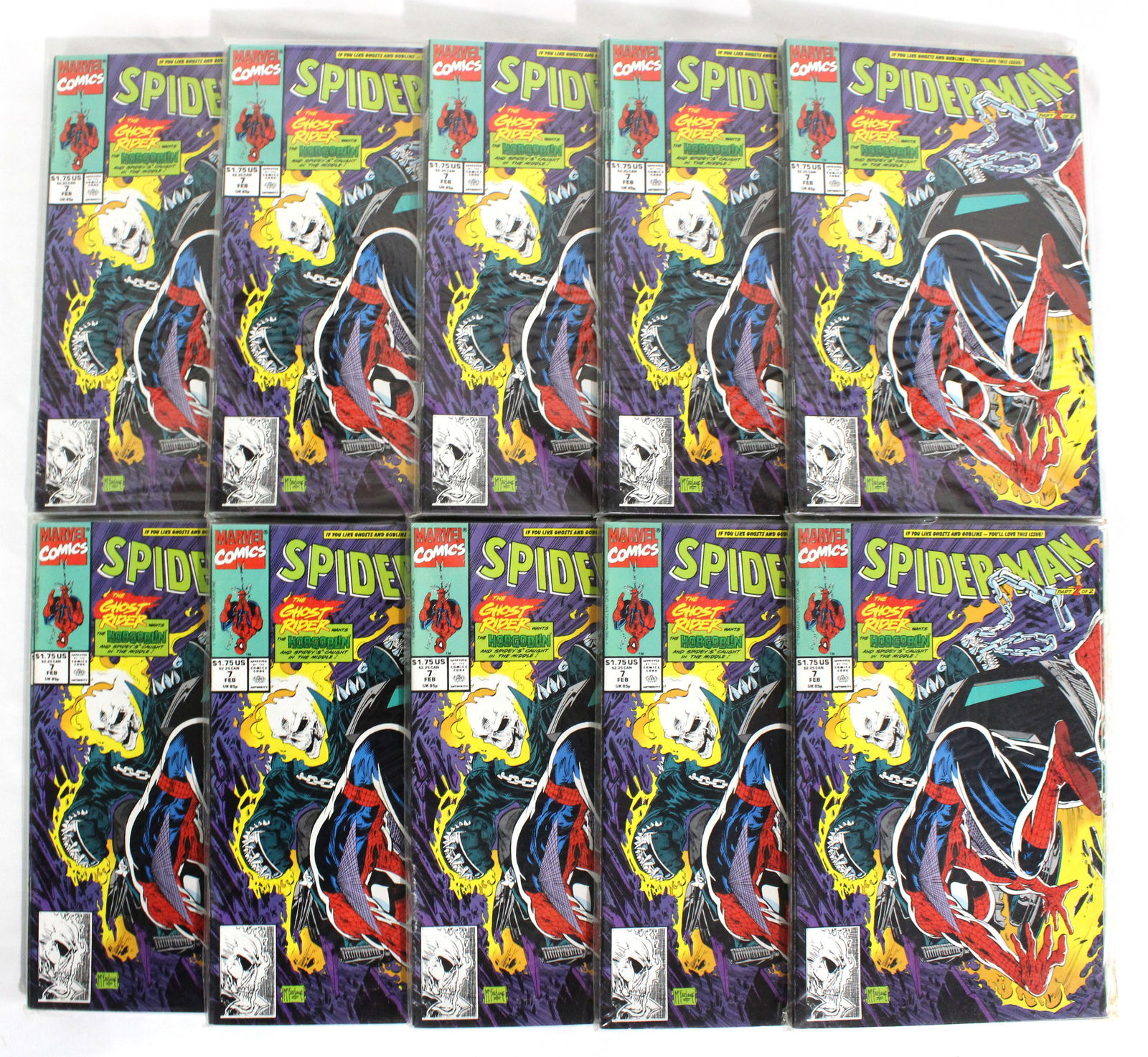 Marvel Comics Spider-Man, Issue 7 RESELLER LOT 3 (50 Copies): Total of 50 copies of Issue 7. Assorted conditions. In-house shipping available.