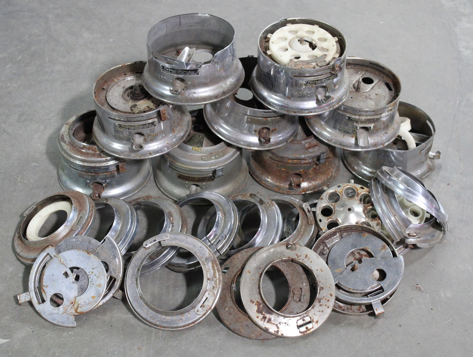Ford Gumballs Bases and Parts, Lot 2: Varying conditions. This item requires third-party shipping or pickup arrangements to be made.