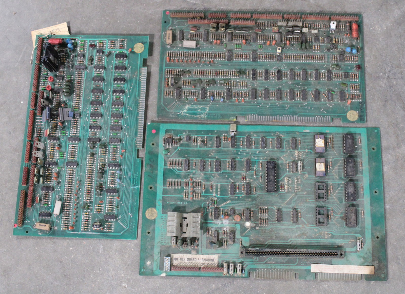 Bally Submarine Arcade Game Boards: Untested. In-house shipping available.
