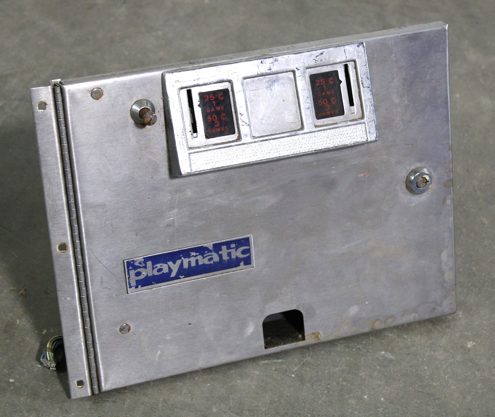 Playmatic Pinball Coin Door: In-house shipping available.