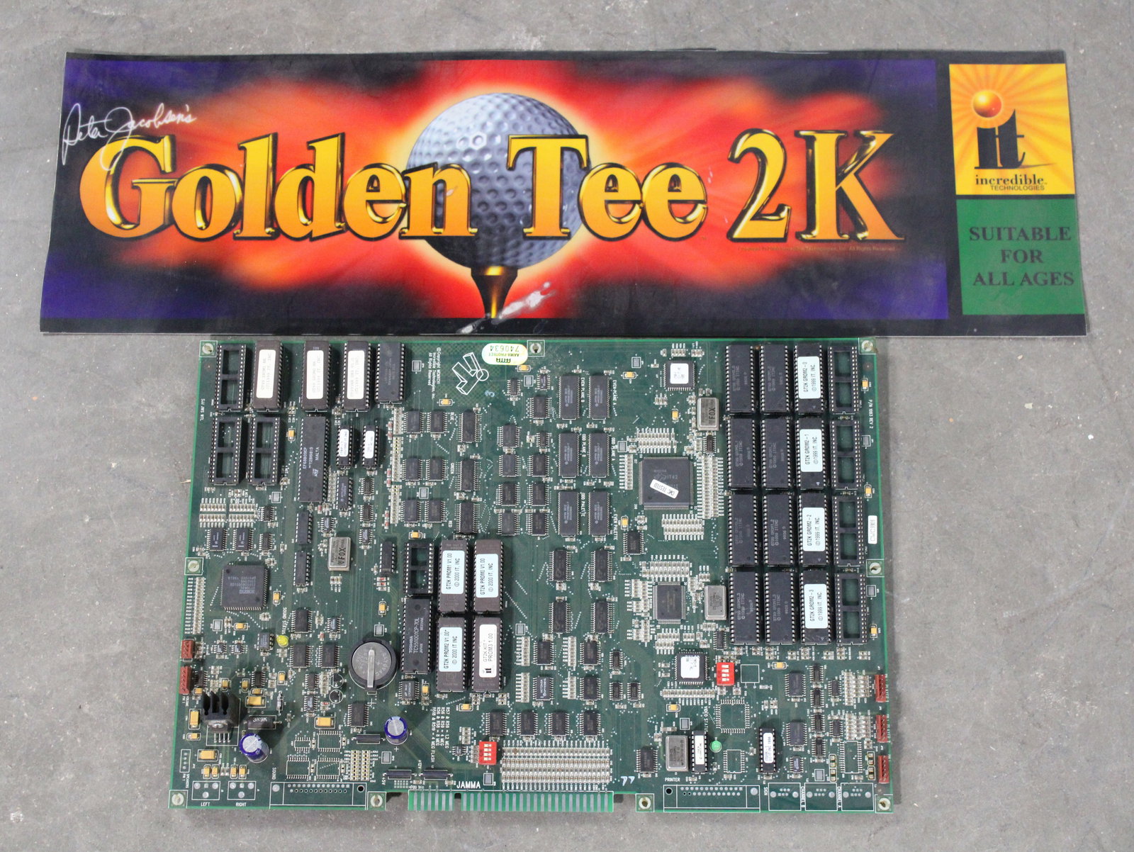 Golden Tee 2K Board and Header: Untested. In-house shipping available.