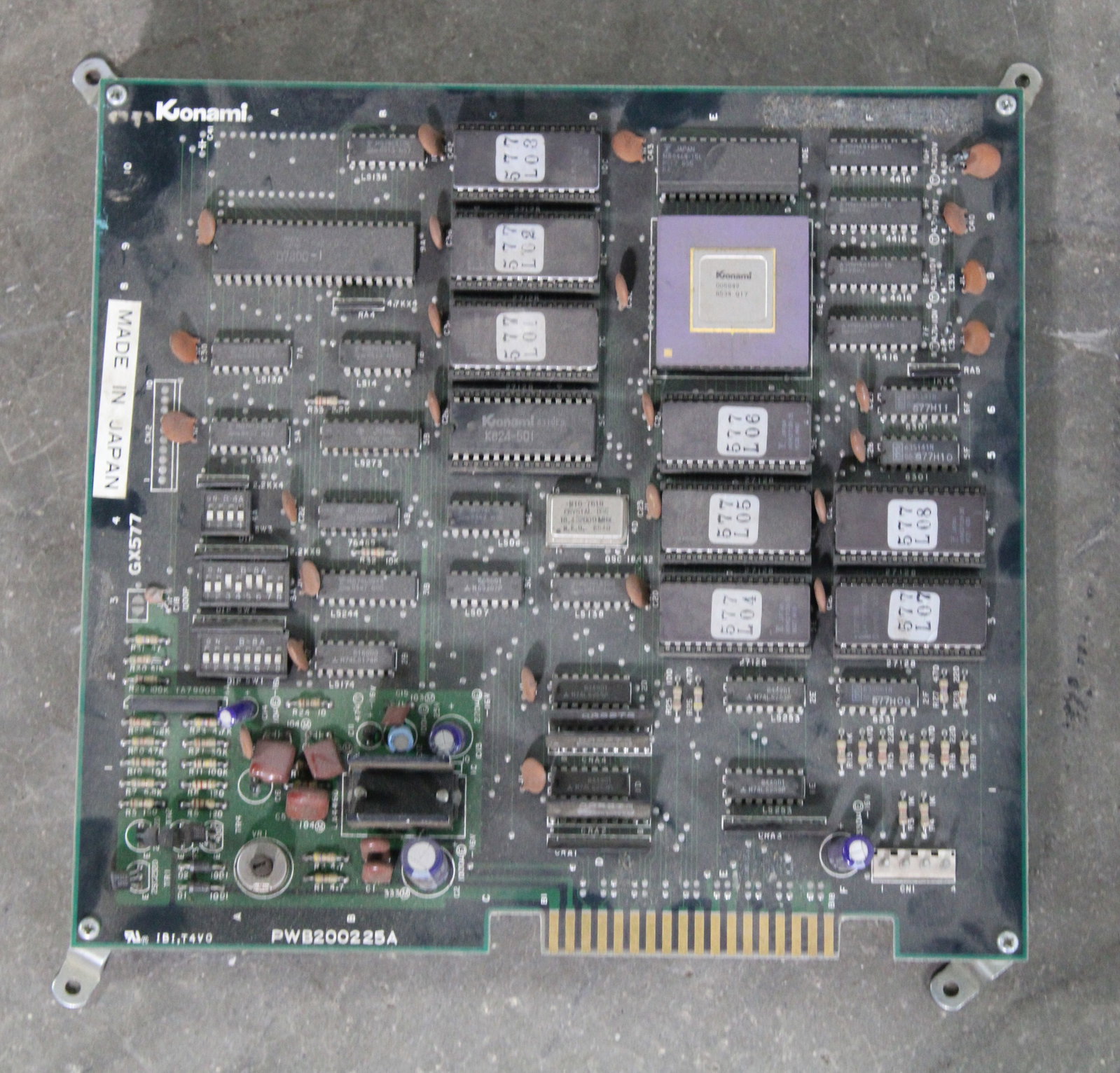 Konami Rush 'N' Attack Arcade Game Board: Untested. In-house shipping available.