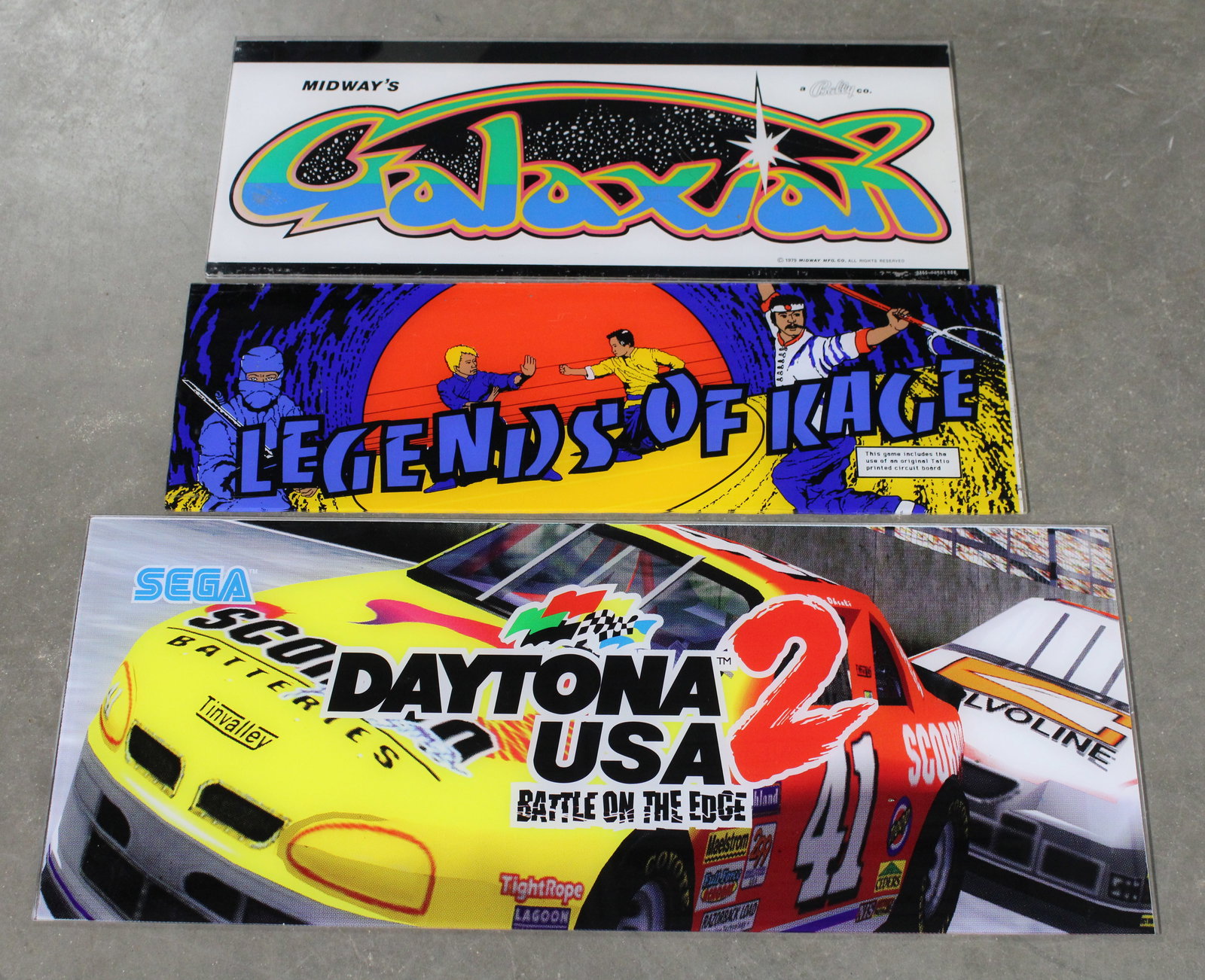 Arcade Headers incl. Galaxian, Legends of Kage and Daytona USA 2: In-house shipping available.