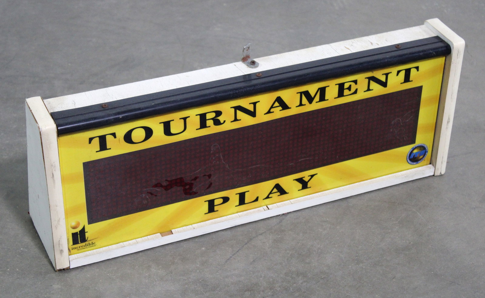Golden Tee "Tournament Play" Marquee Light Up: Untested. This item requires third-party shipping or pickup arrangements to be made.