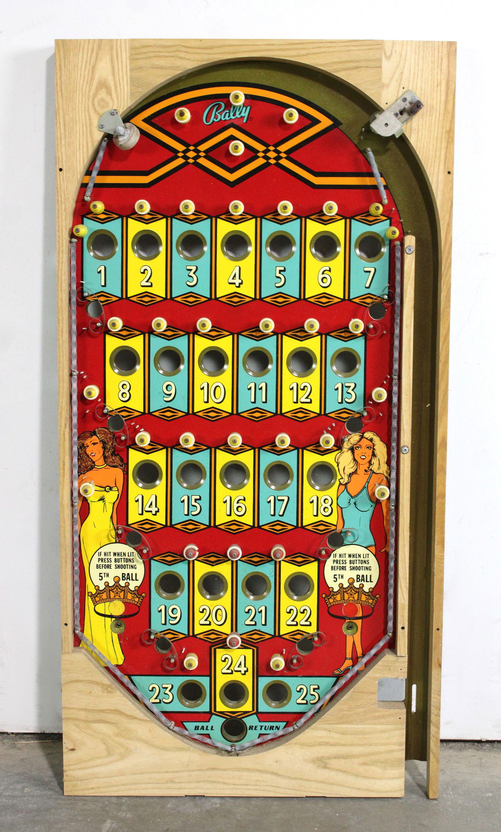 NOS Bally Miss America Bingo Pinball Playfield (1 of 1)