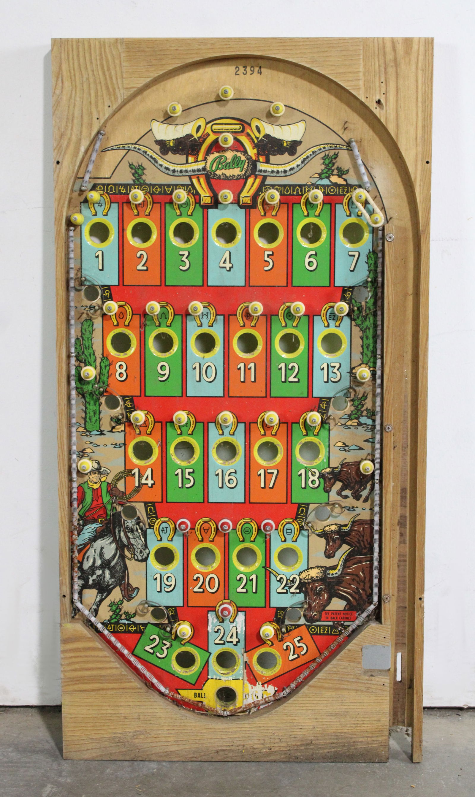 NOS Bally Bonanza Bingo Pinball Playfield, Lot 2 (1 of 2)