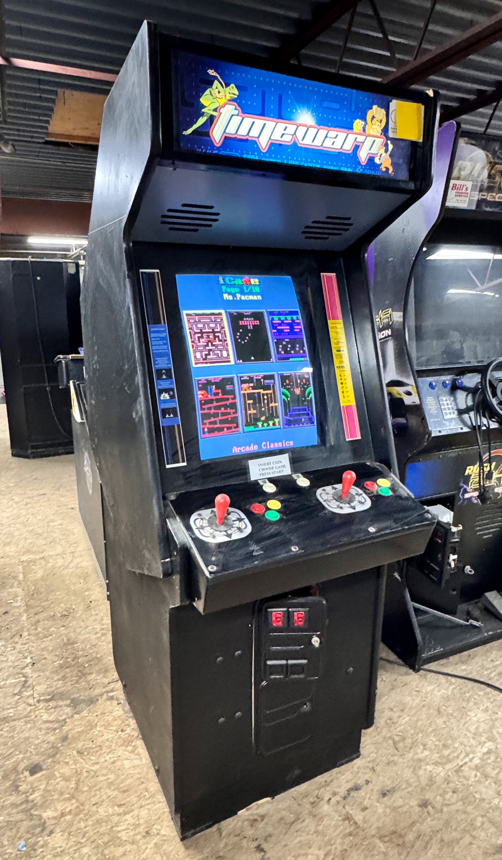 Multicade 60-in-1 Arcade Game: Working. Dimensions: 76 x 28 x 38. ***This is a remote auction in Sewell, New Jersey. Pickup or third-party shipping is required on this item. A list of suggested shippers can be found in the terms of