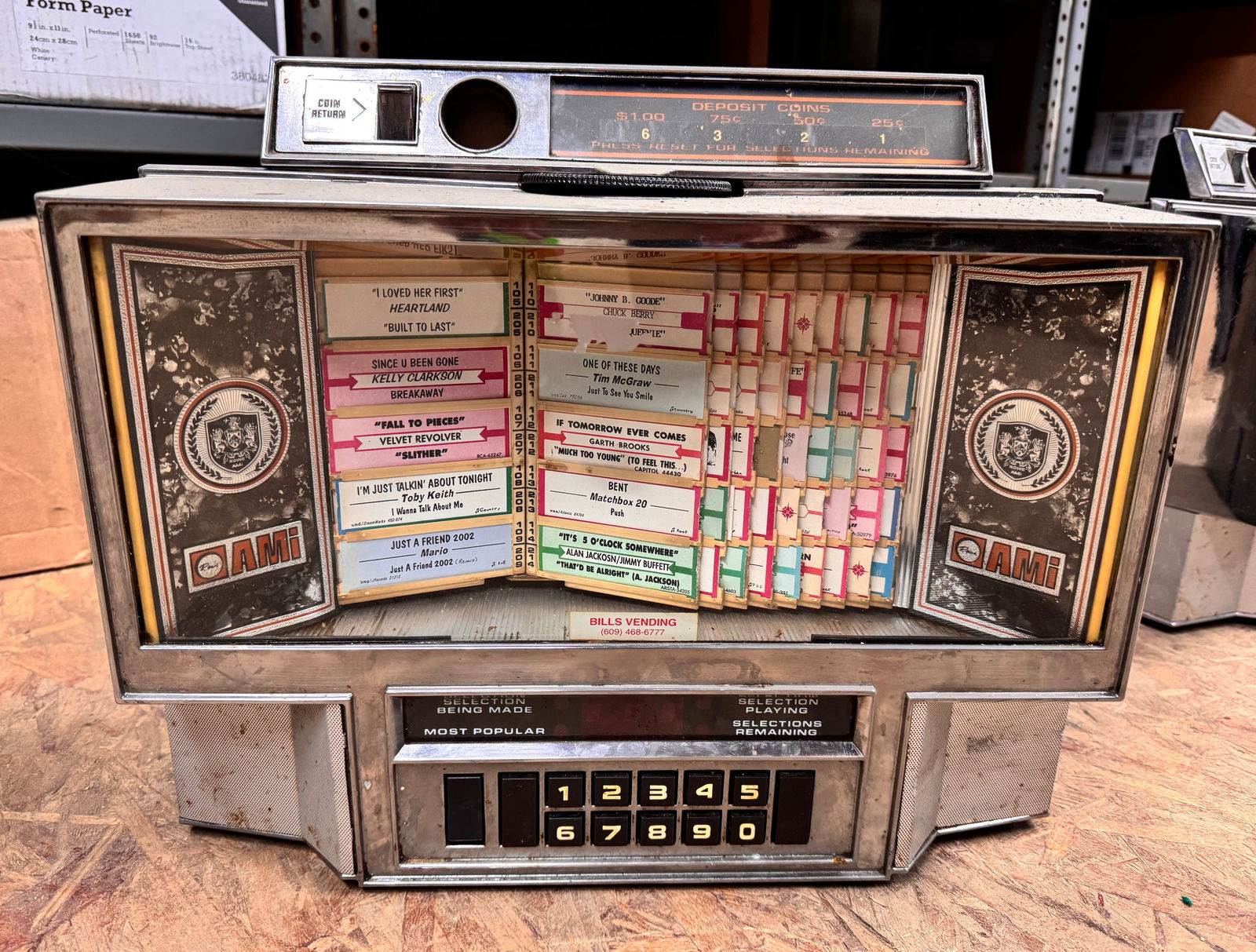 Rowe AMI Coin Op Wallbox, Lot 1 (1 of 1)