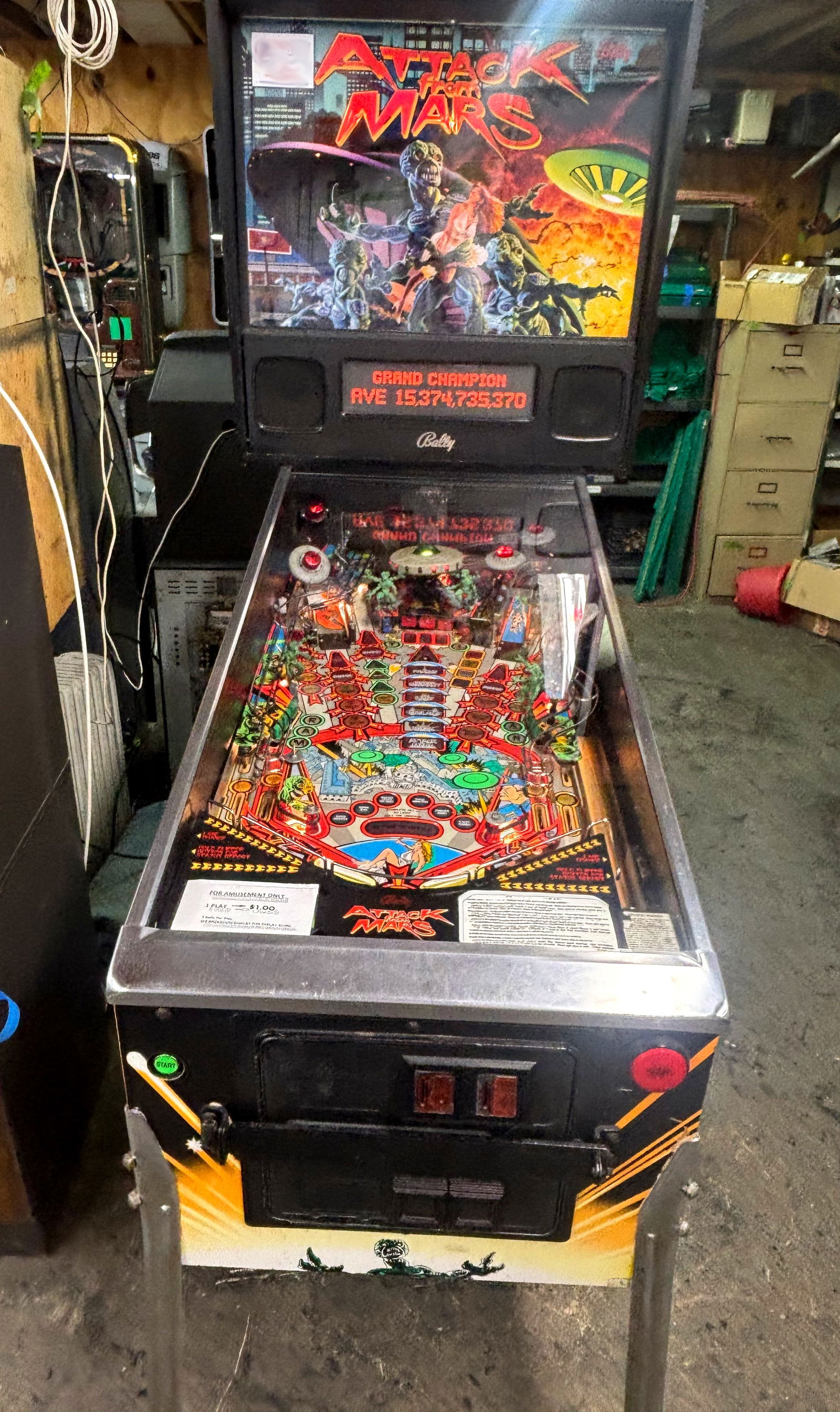 Bally Attack from Mars Pinball Machine (1 of 5)