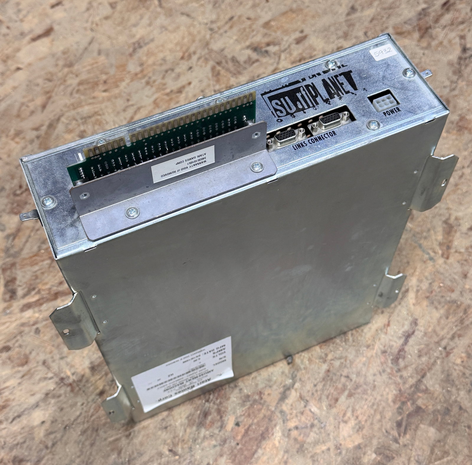 Gaelco Surf Planet Arcade Game Board Set: Untested. **In-house shipping available. Please reach out to auction house prior to pickup day if you are needing this item shipped.