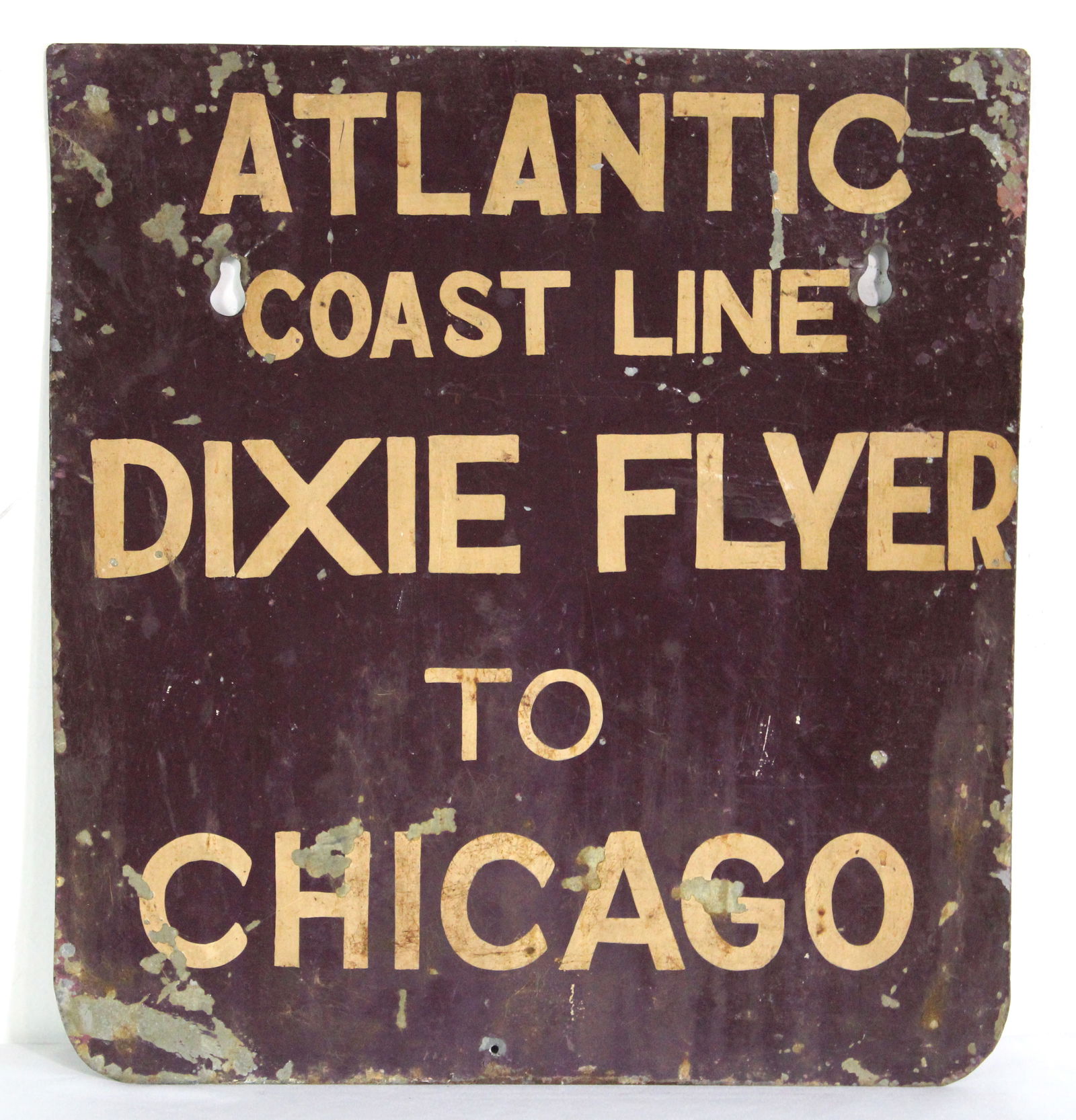 Atlantic Coast Line Dixie Flyer to Chicago DS Train Sign (1 of 2)