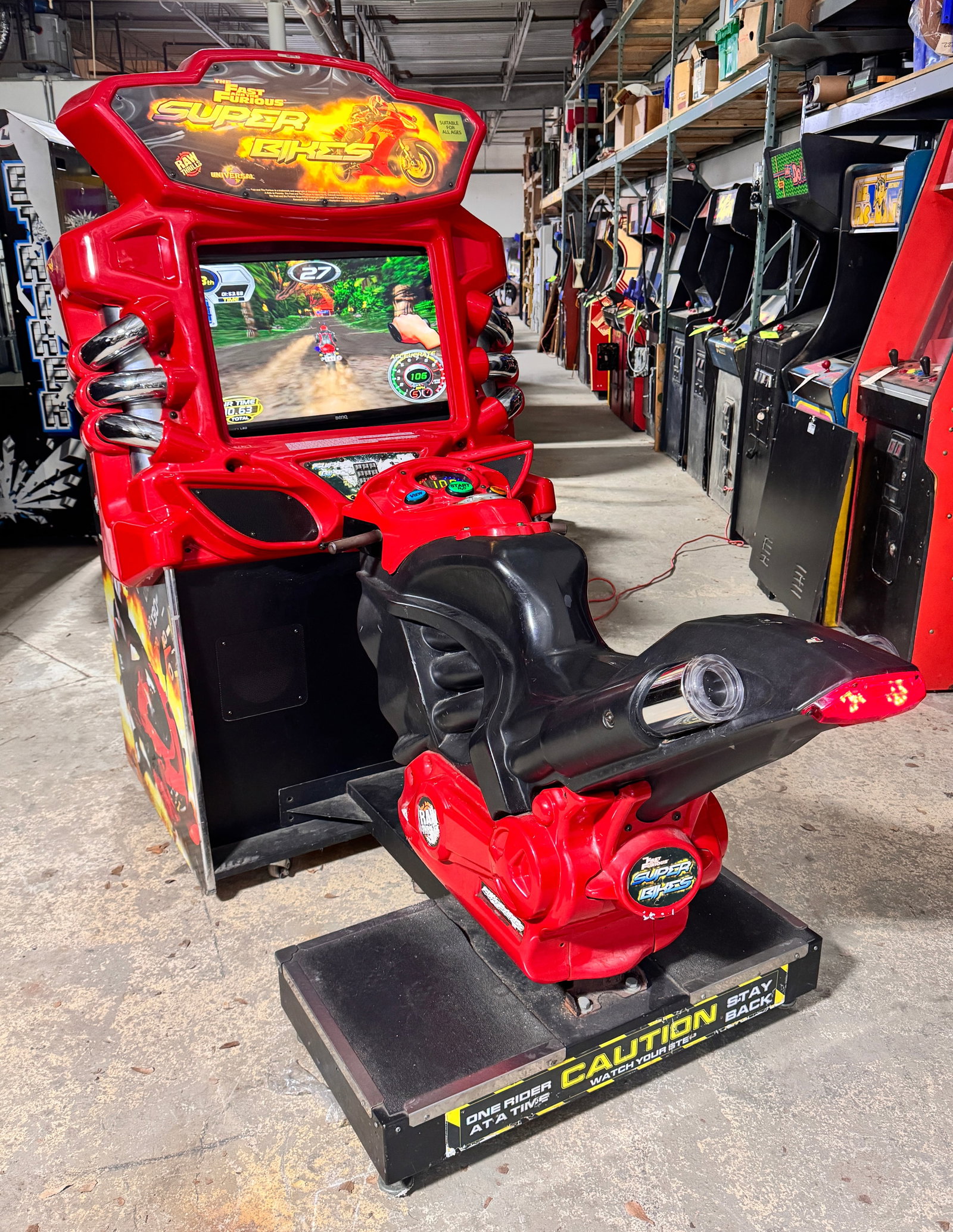 Raw Thrills The Fast and The Furious Super Bike Racing Arcade Game, Lot 1 (1 of 8)