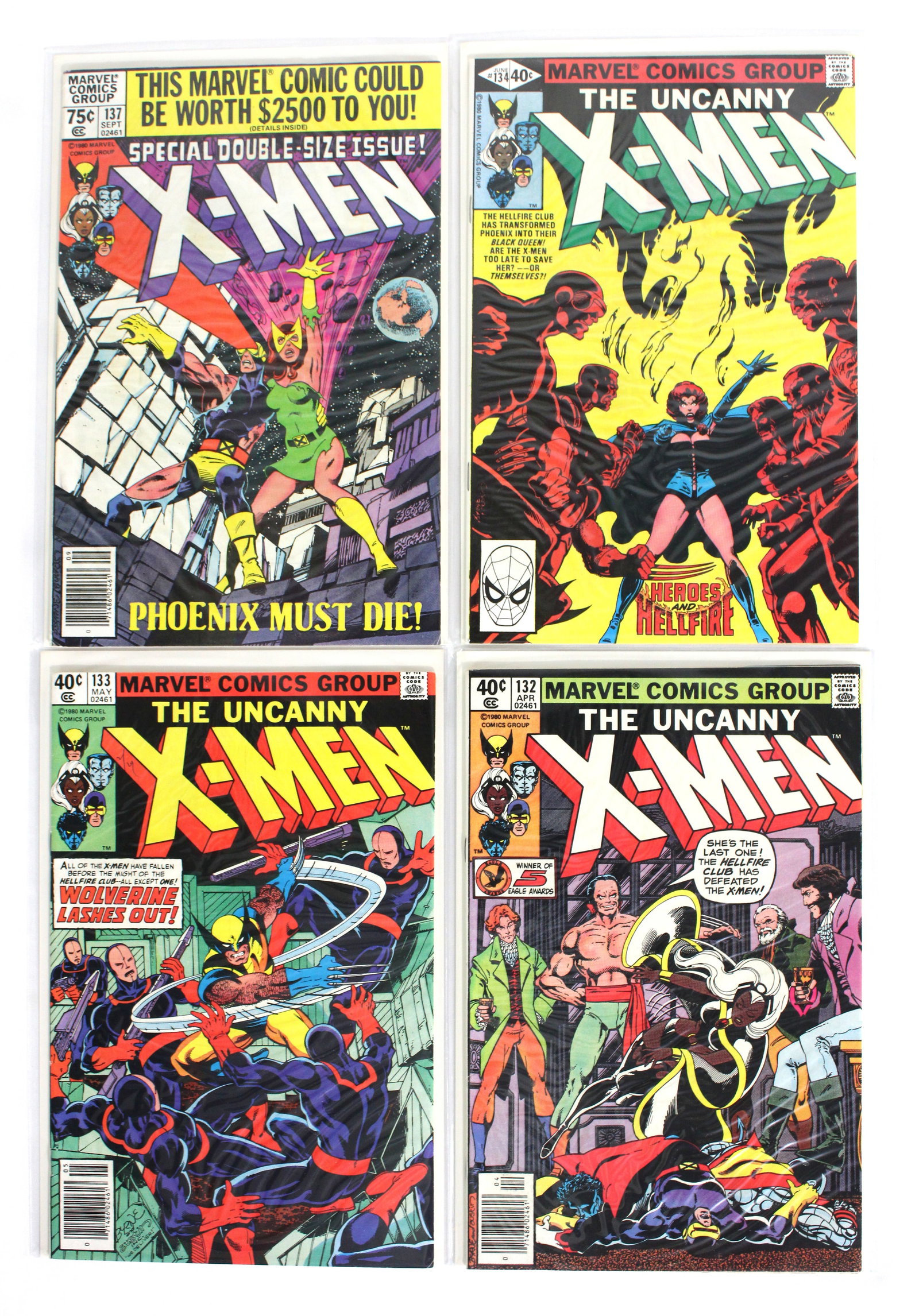 Marvel Comics The Uncanny X-Men Issues 132-134, 137 (1 of 1)