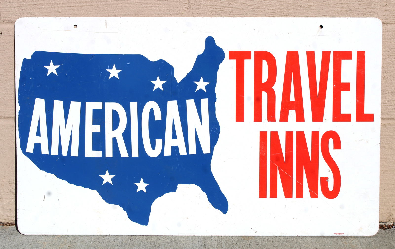 American Travel Inns DS Sign: This item requires third-party shipping or pickup arrangements to be made. Dimensions: 18 x 30