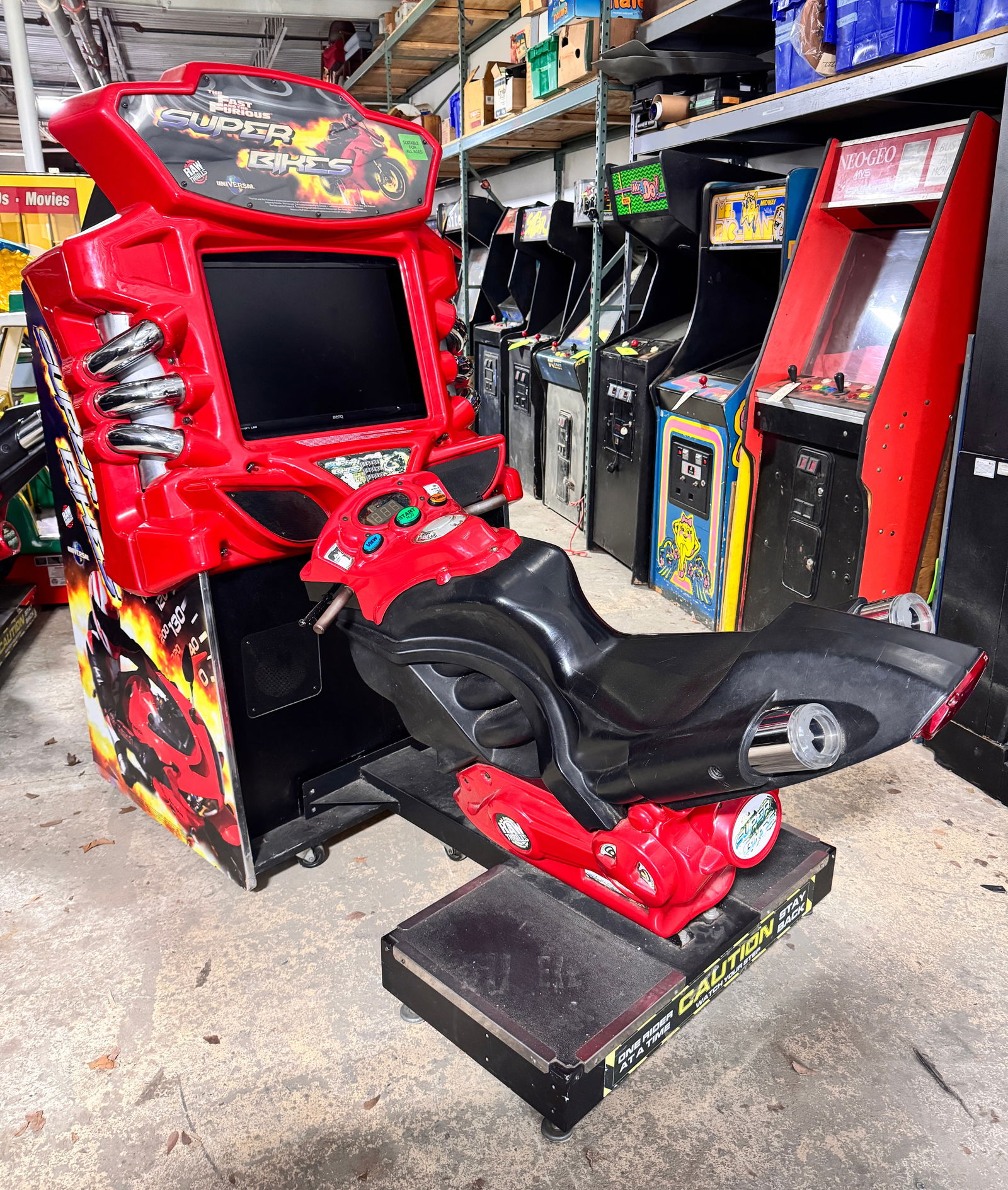 Raw Thrills The Fast and The Furious Super Bike Racing Arcade Game, Lot 2 (1 of 6)