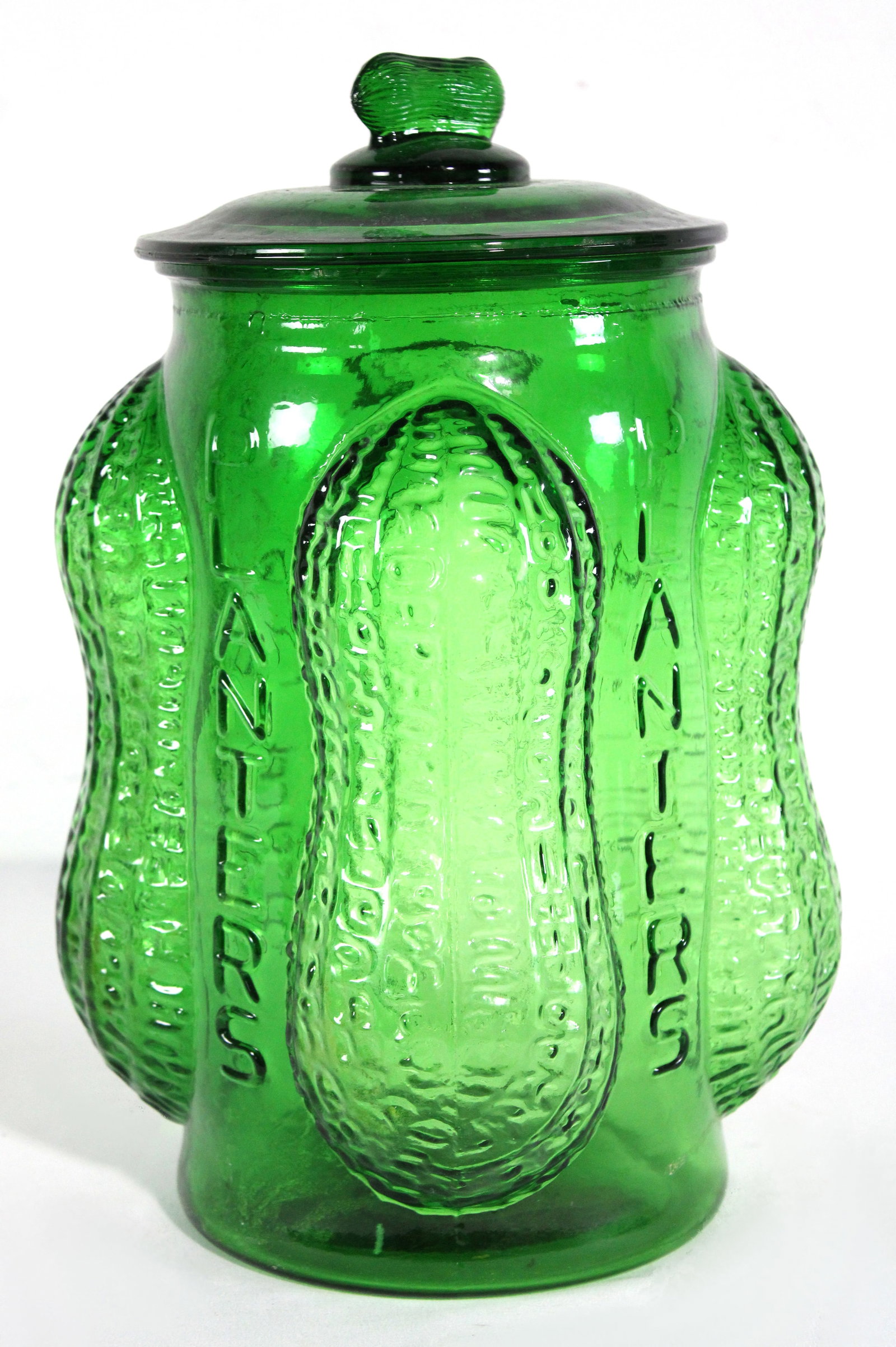 Planters Peanuts Green Glass Jar (1 of 4)