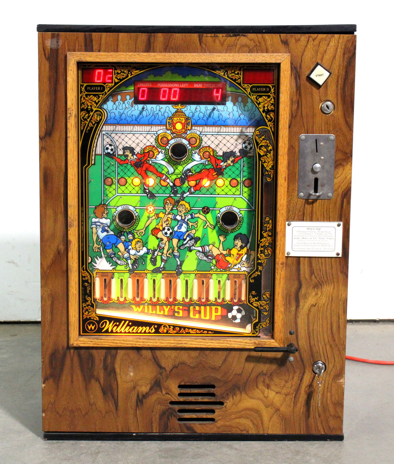 Williams Willy's Cup Soccer Wallmount Arcade (1 of 3)