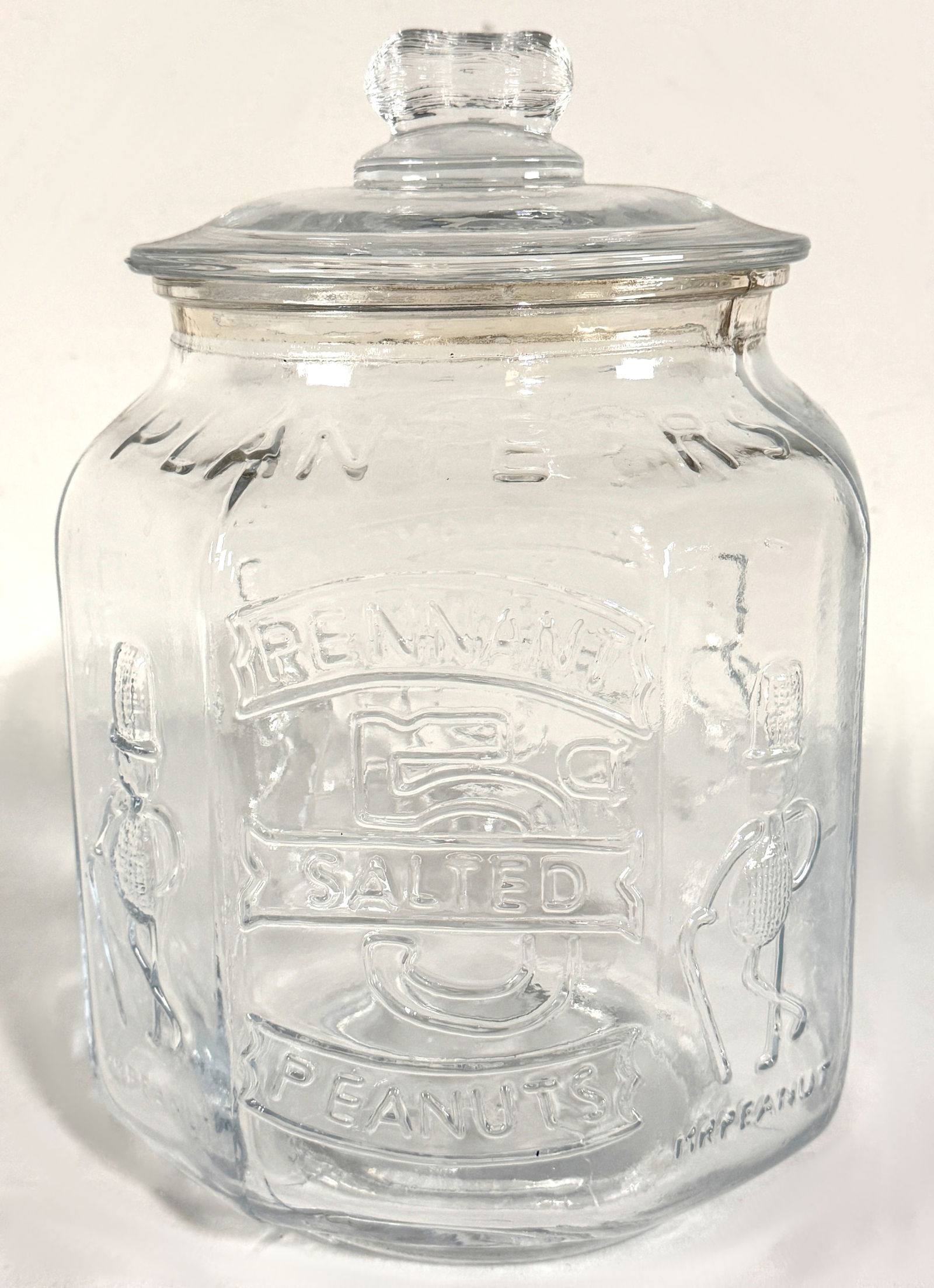 Planters Peanuts Embossed Glass Jar (1 of 3)