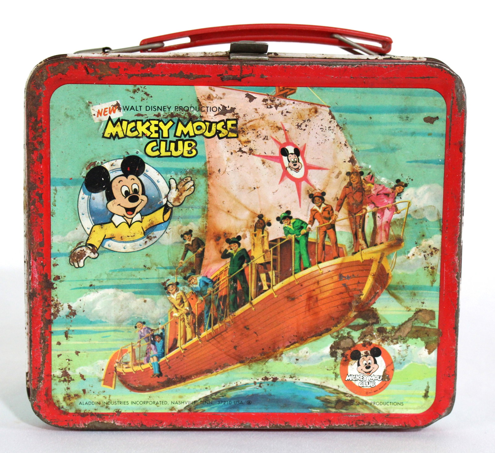 Aladdin Walt Disney Mickey Mouse Club Lunchbox: In-house shipping available.