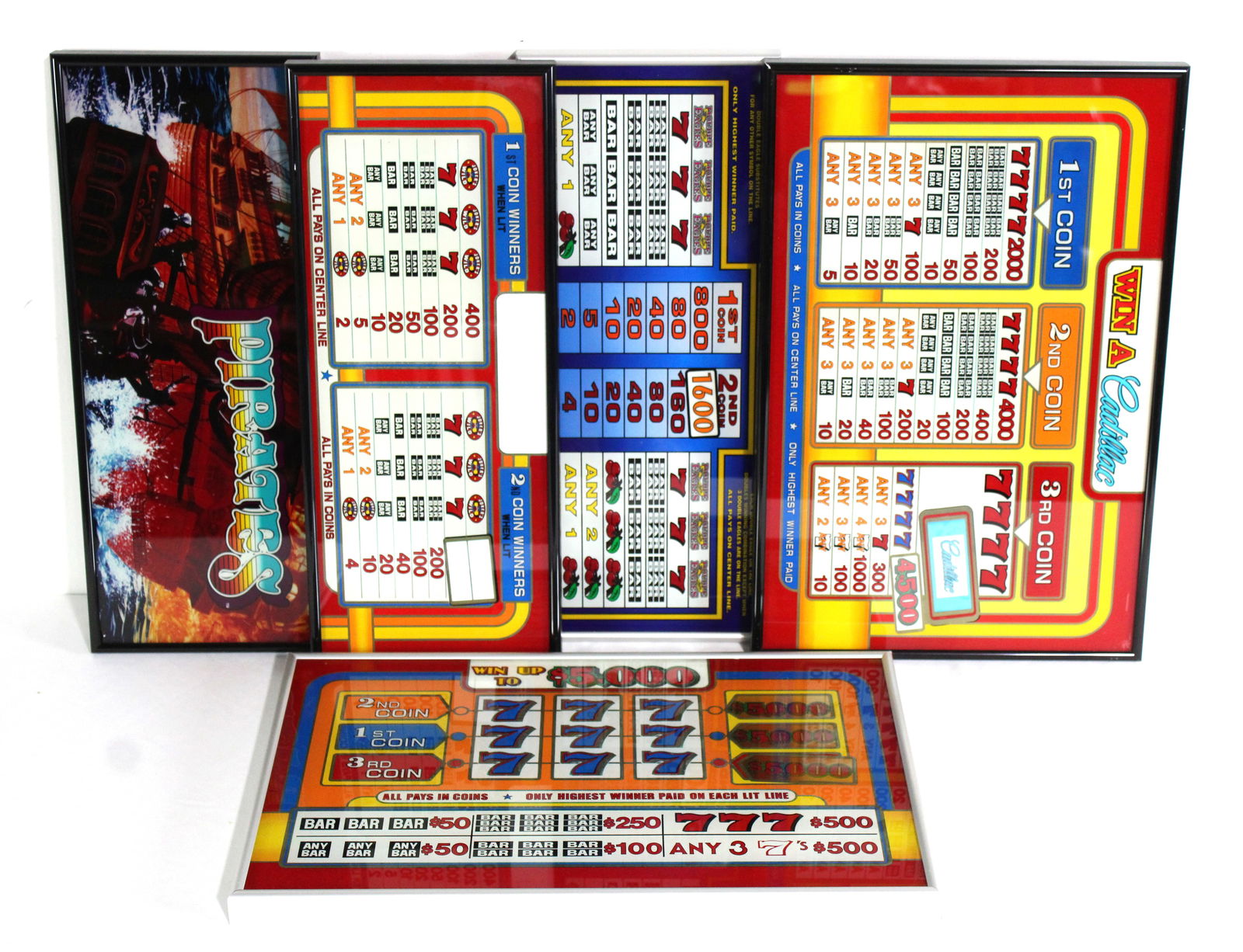 Custom Framed Slot Machine Glass, Lot 1 (1 of 1)