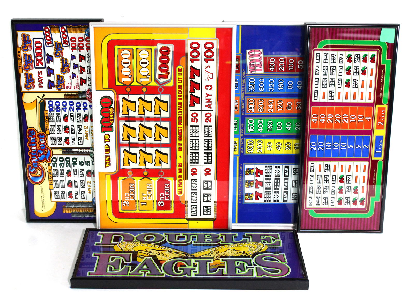 Custom Framed Slot Machine Glass, Lot 3 (1 of 1)