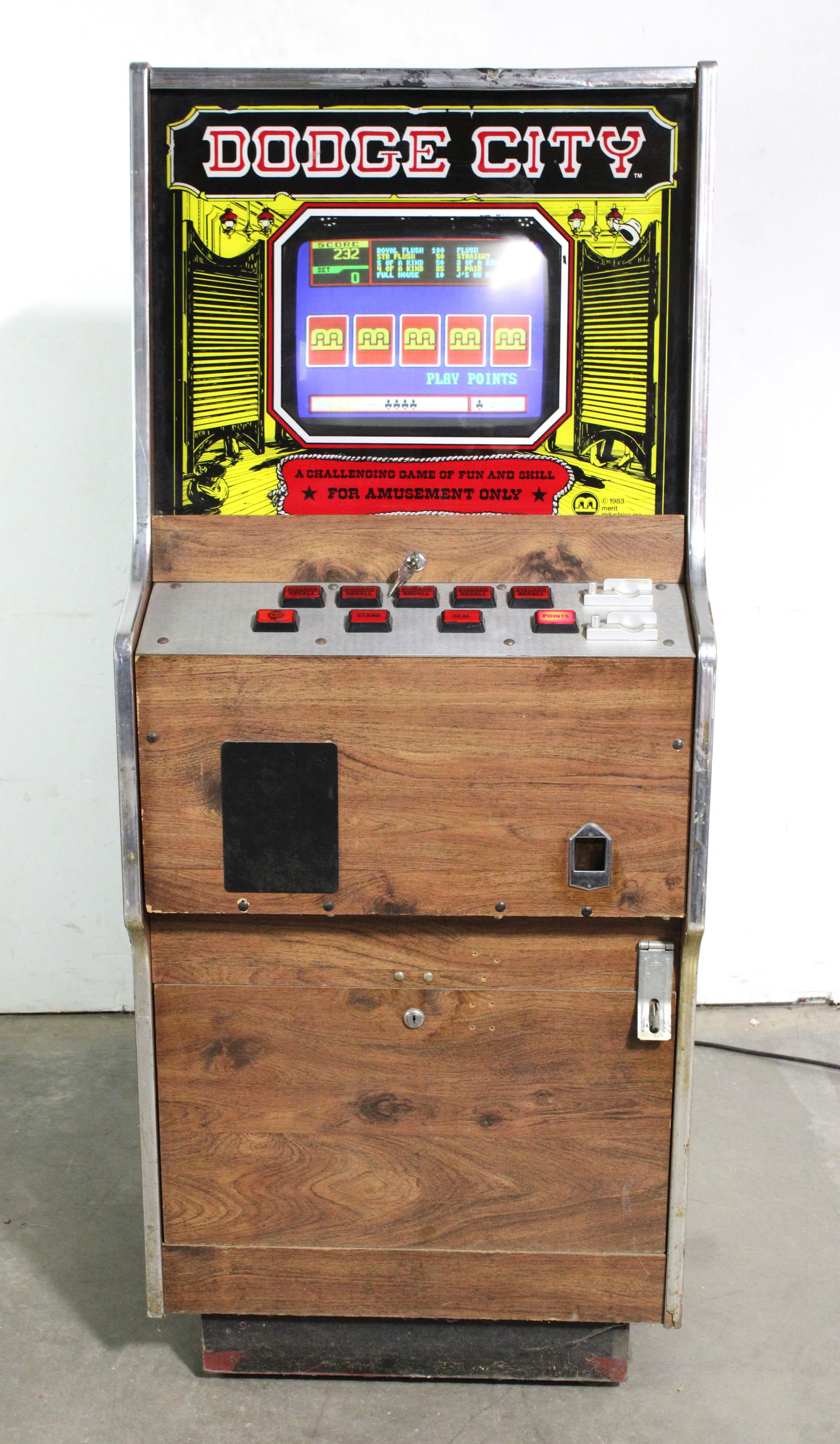 Dodge City Poker Arcade Game (1 of 3)