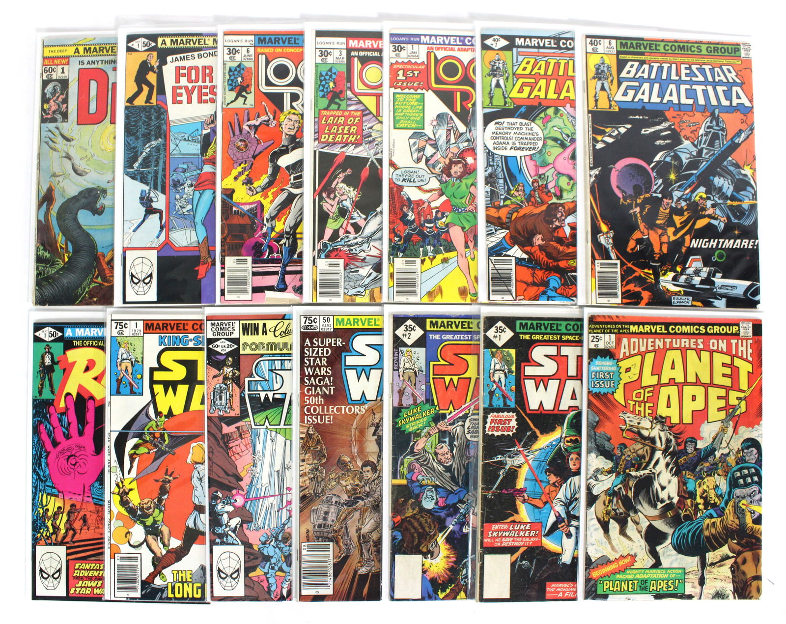 Marvel Movie Themed Comics incl. Star Wars, Battlestar Galactica, Logan's Run, Indiana Jones (1 of 1)