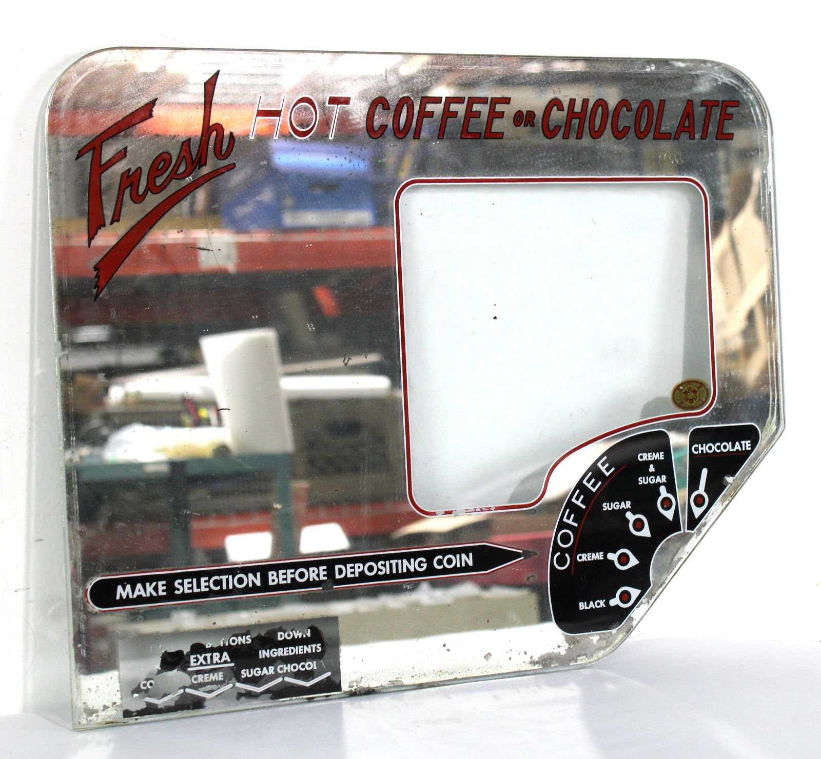 Stoner Hot Chocolate / Coffee Vending Machine Glass Marquee (1 of 1)
