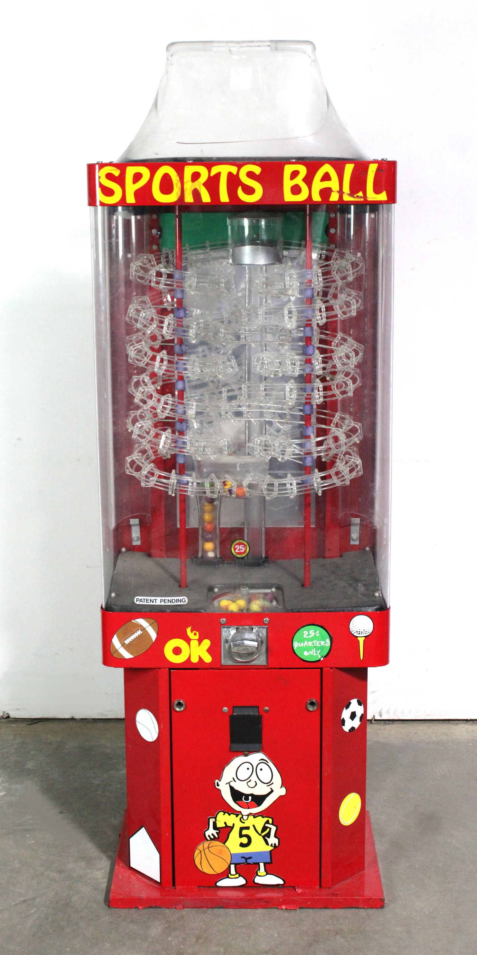 Rugrats Themed Sports Ball 25 Cent Beaver Gumball Vendor (1 of 2)