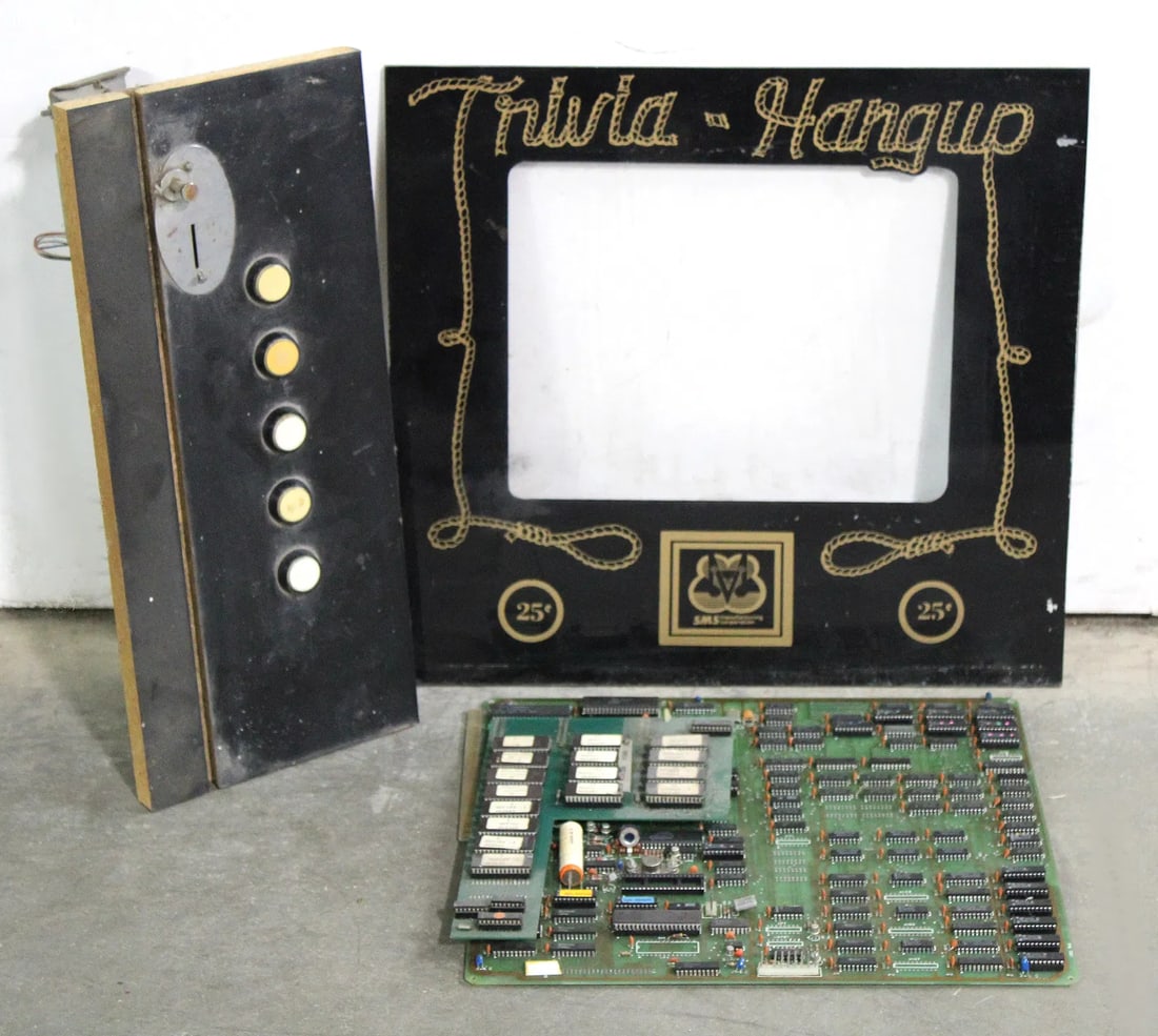 SMS Trivia Hang Up Board, Marquee and Control Panel (1 of 3)