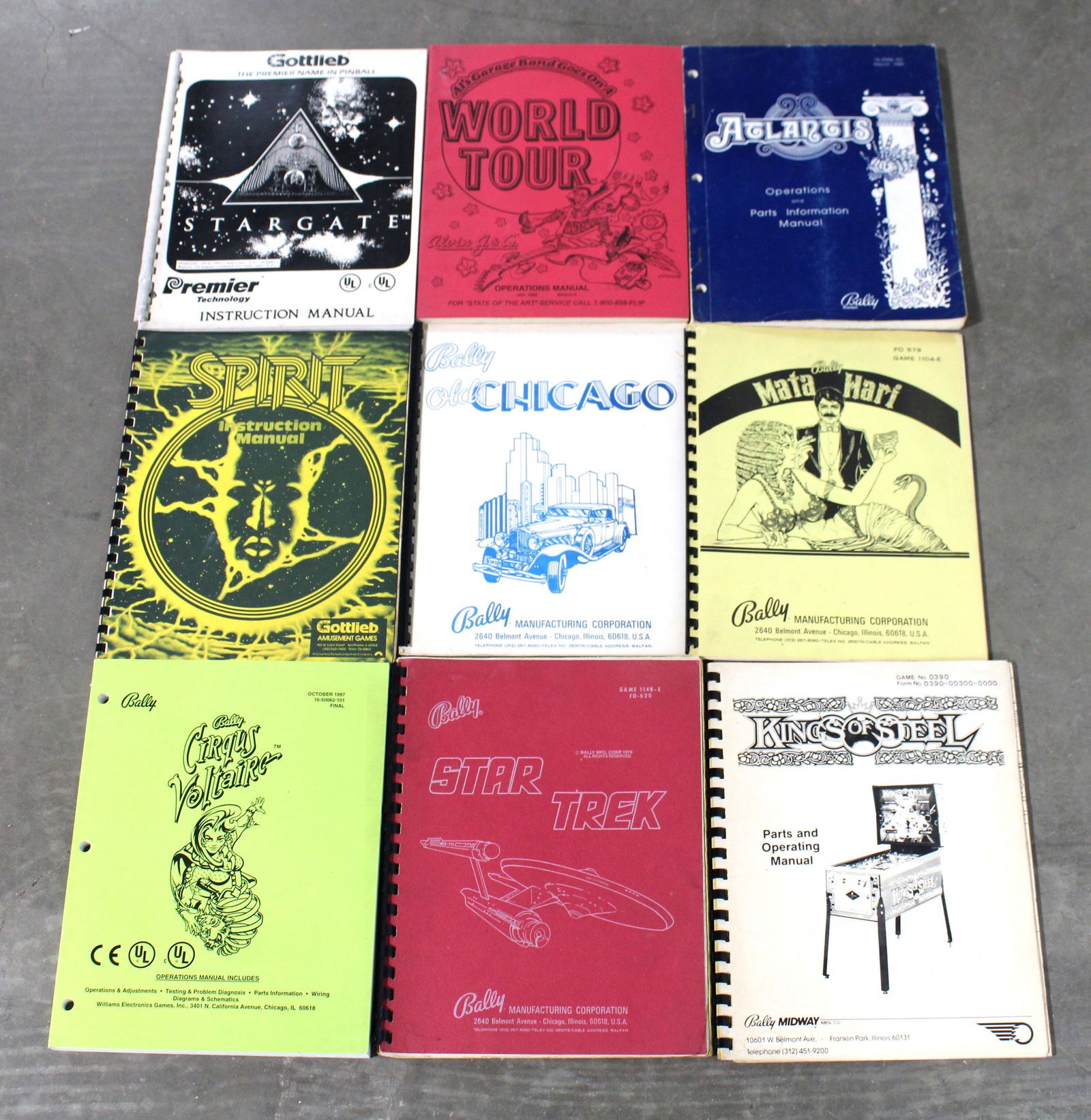 Pinball Manuals incl. Stargate, Spirit and Star Trek (1 of 1)