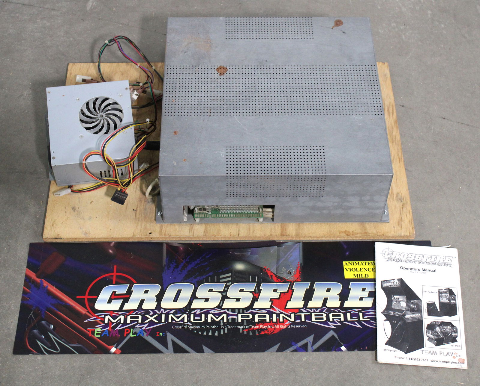 Crossfire Maximum Paintball Arcade Computer and Marquee (1 of 2)