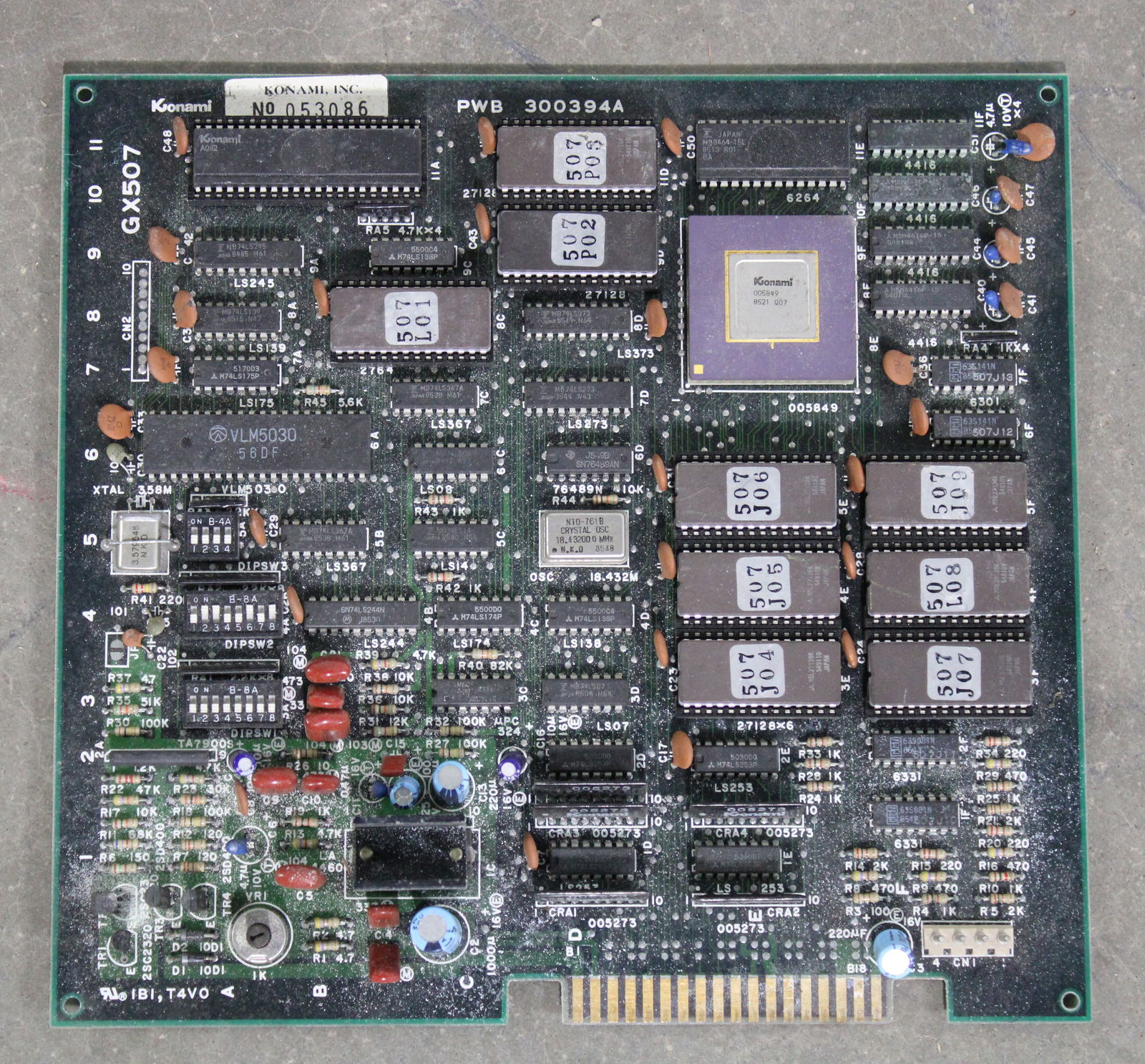 Konami Jail Break Arcade Game Board (1 of 1)