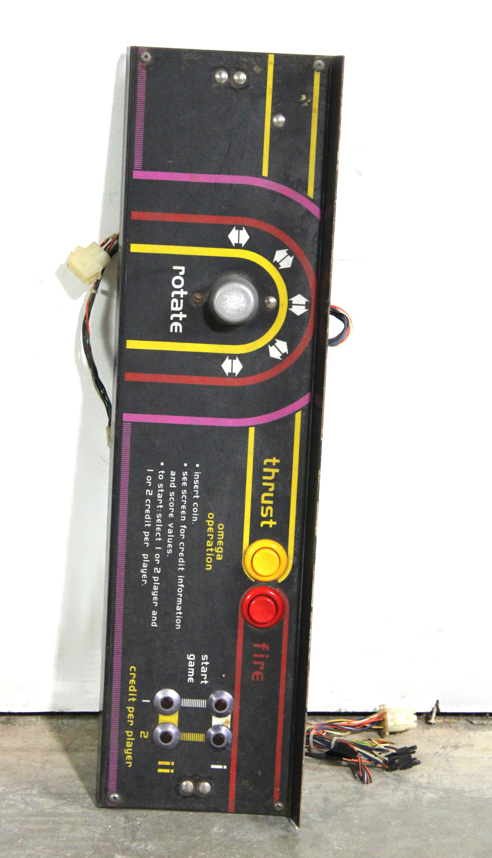 Omega Race Arcade Control Panel: This item requires third-party shipping or pickup arrangements to be made.