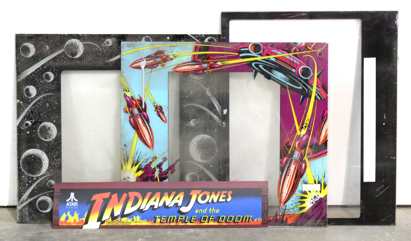 Arcade Bezels and Header incl. Indiana Jones and Astro Invader (1 of 1)