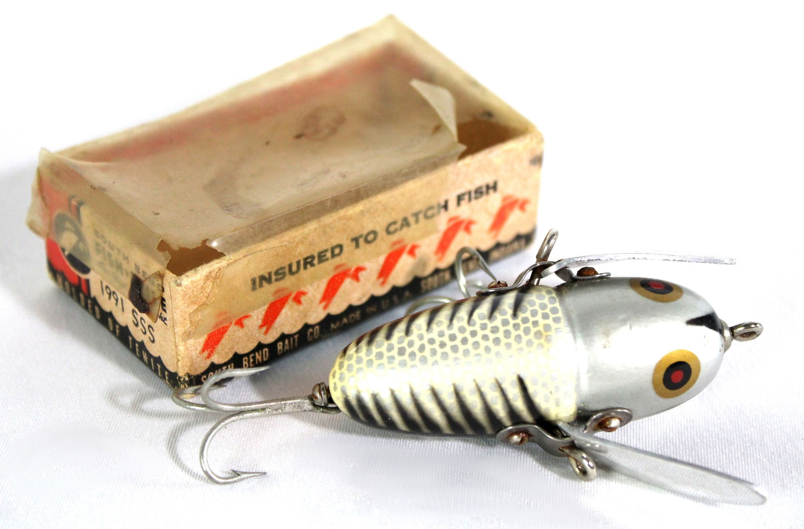 Heddon Crazy Crawler Vintage Fishing Lure in Box (1 of 3)