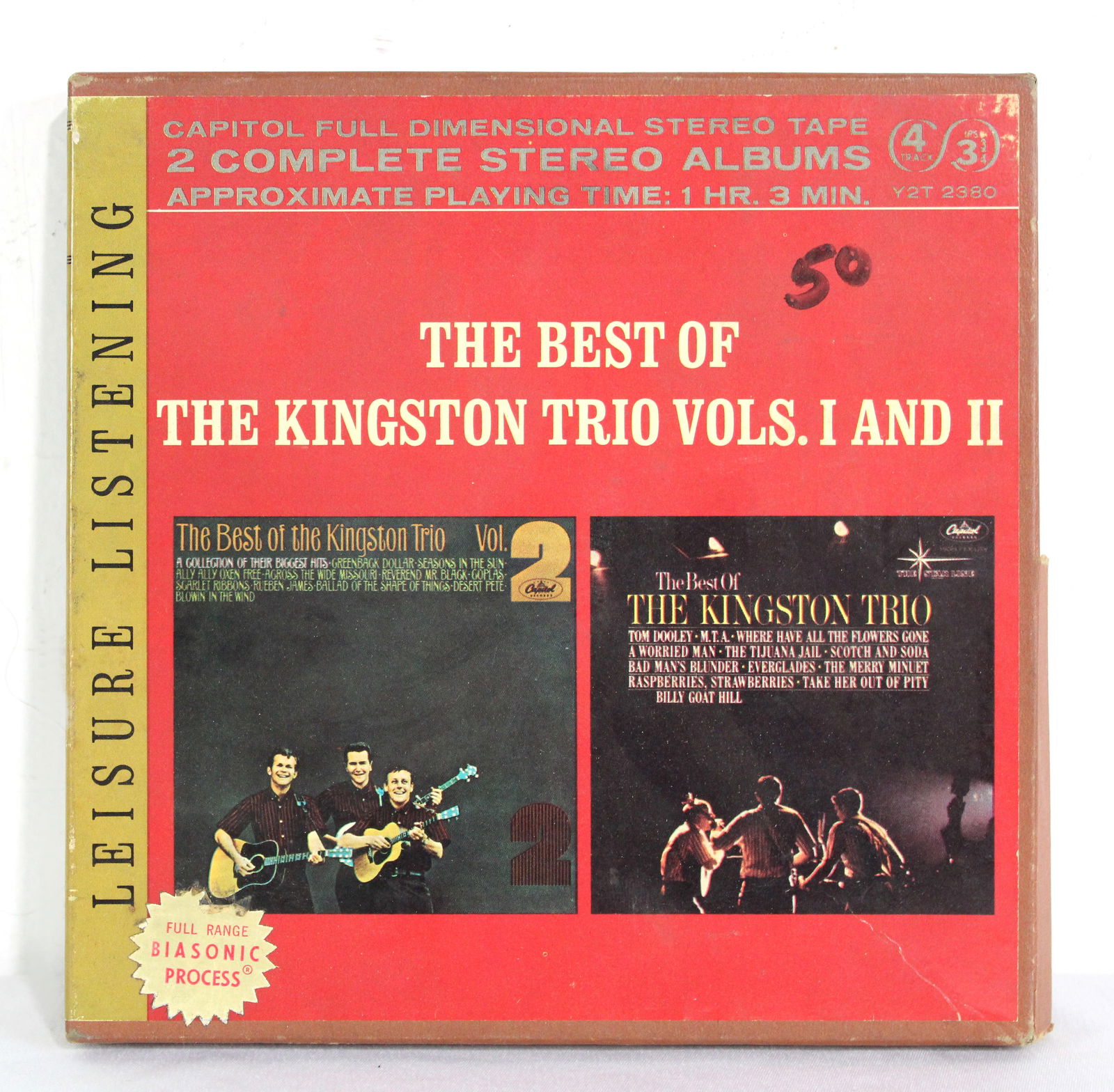 The Best of The Kingston Trio Vol.I and II 7" Reel to Reel (1 of 3)