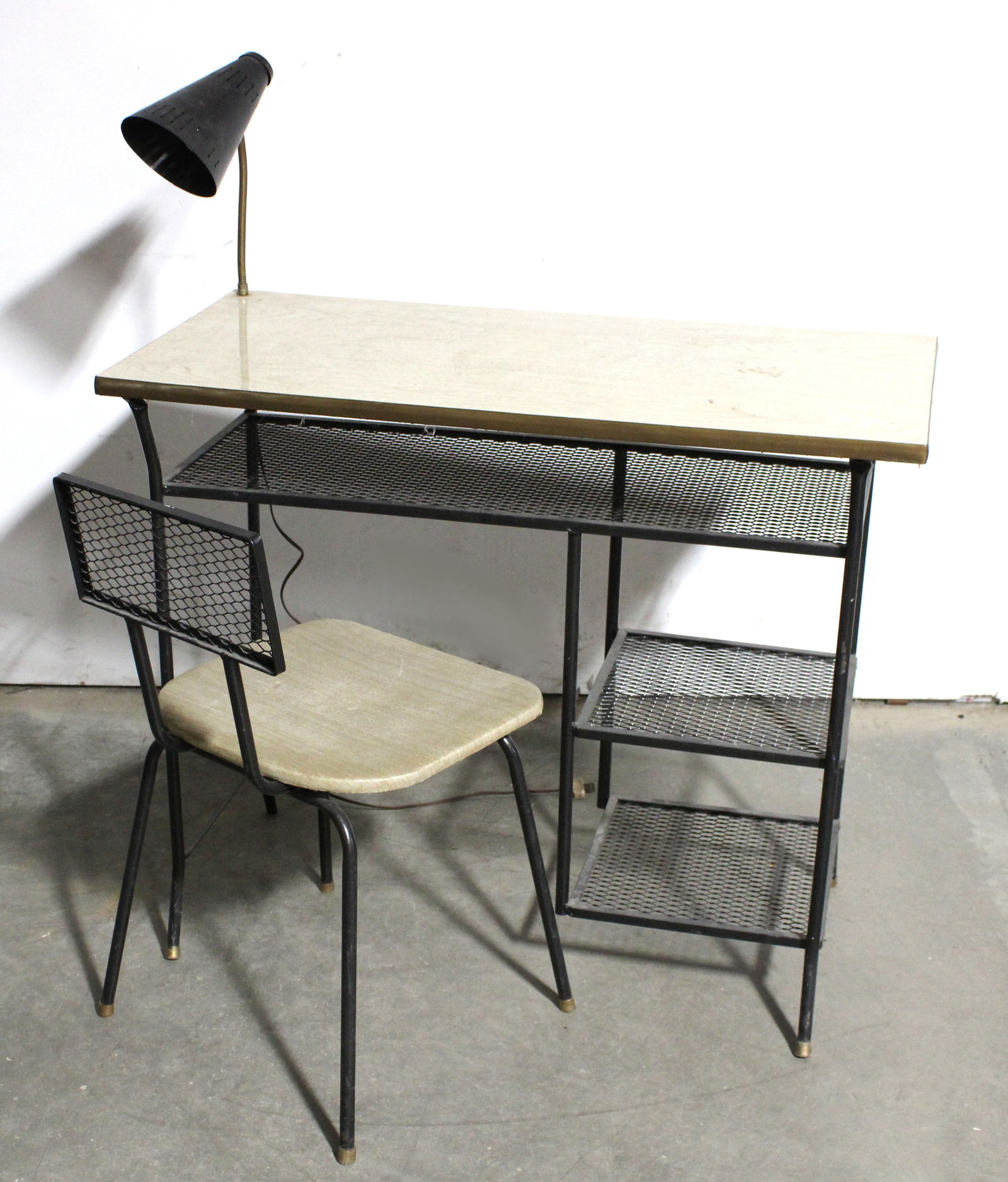 MCM Desk with Lamp and Chair (1 of 2)