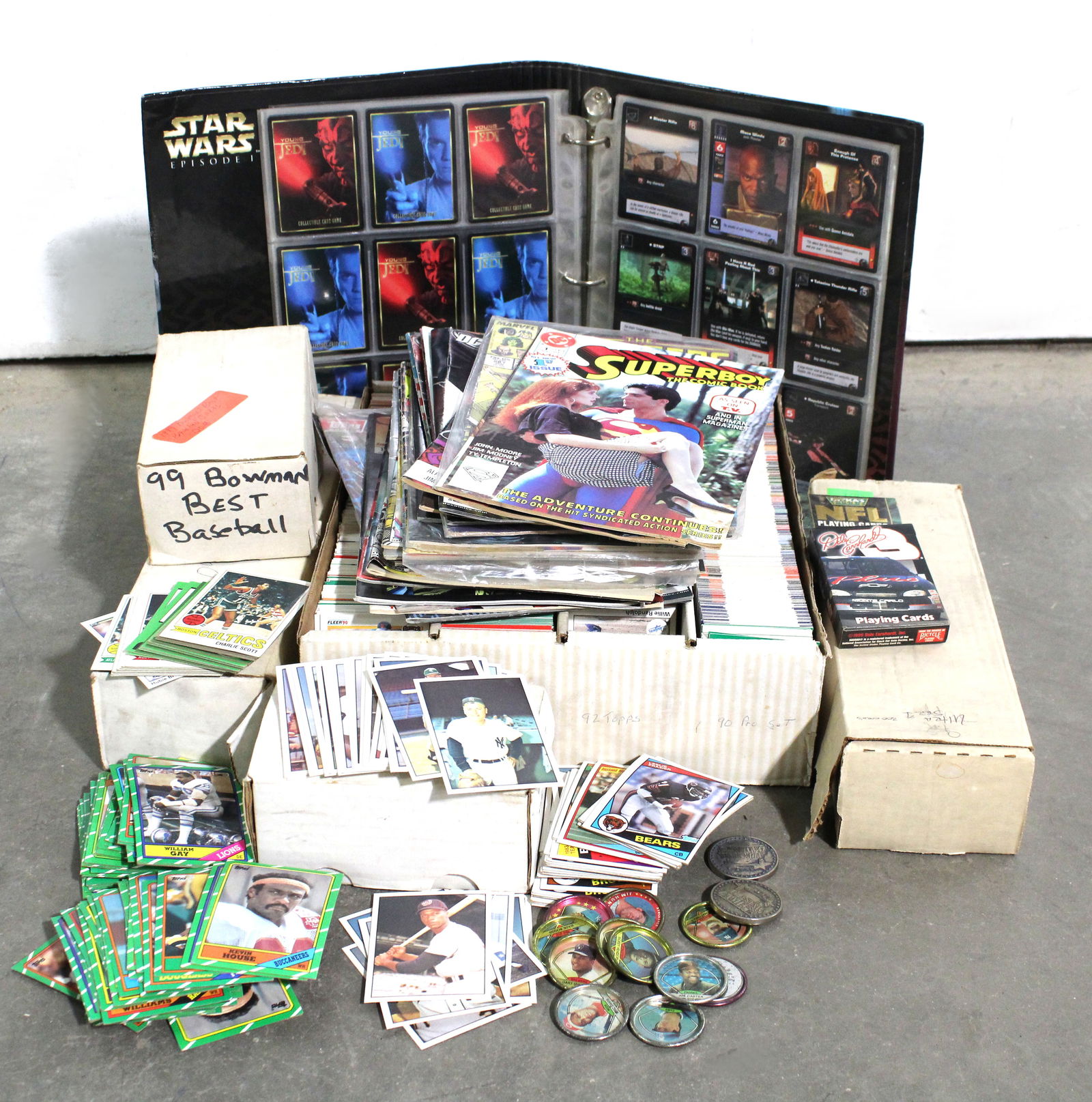 Cards and Comics incl. Baseball, Basketball, Star Wars (1 of 3)