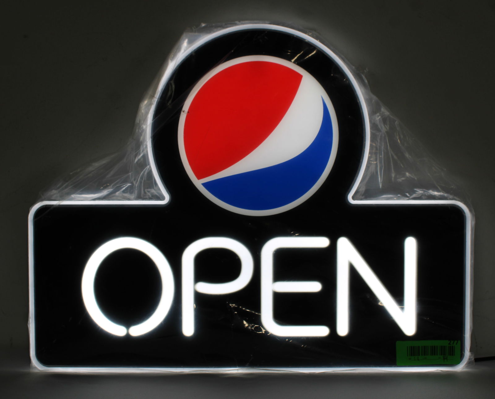 Pepsi Light Up "Open" Sign, New in Package (1 of 2)