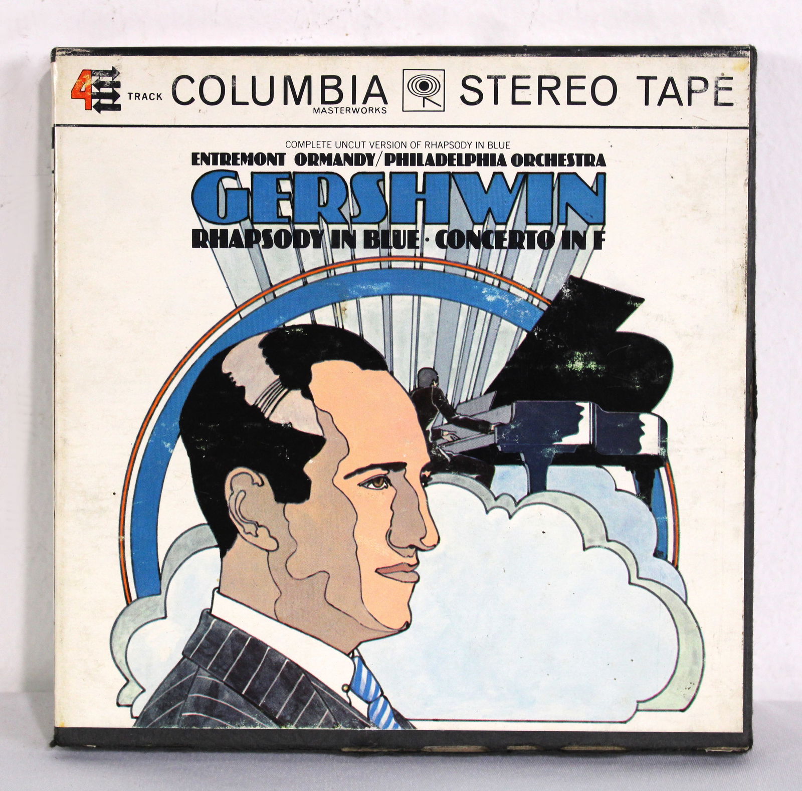 Gershwin Rhapsody in Blue, Entremont Ormandy / Philadelphia Orchestra 7" Reel to Reel (1 of 3)