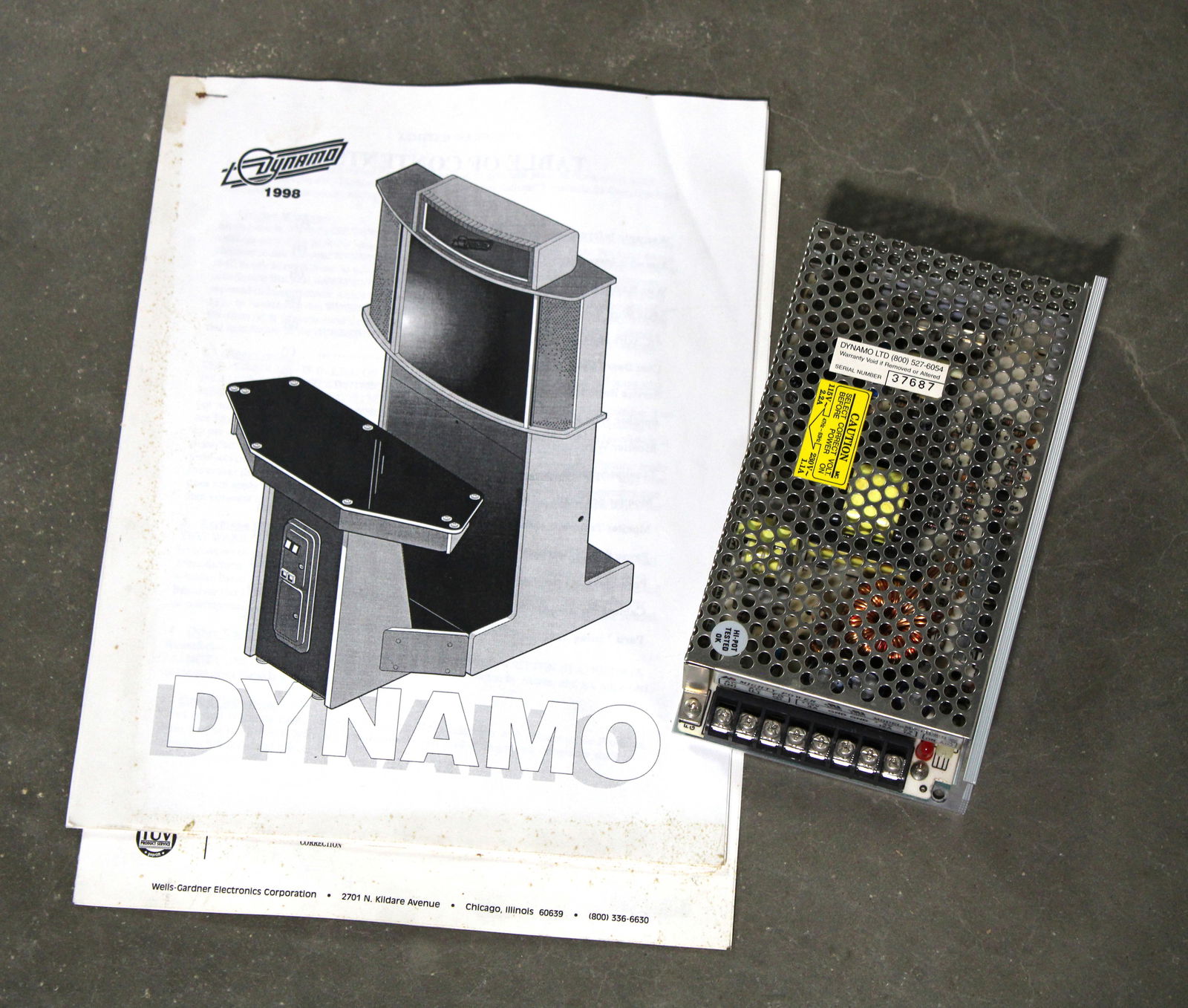 Dyanmo Arcade Game Board: Untested. In-house shipping available.