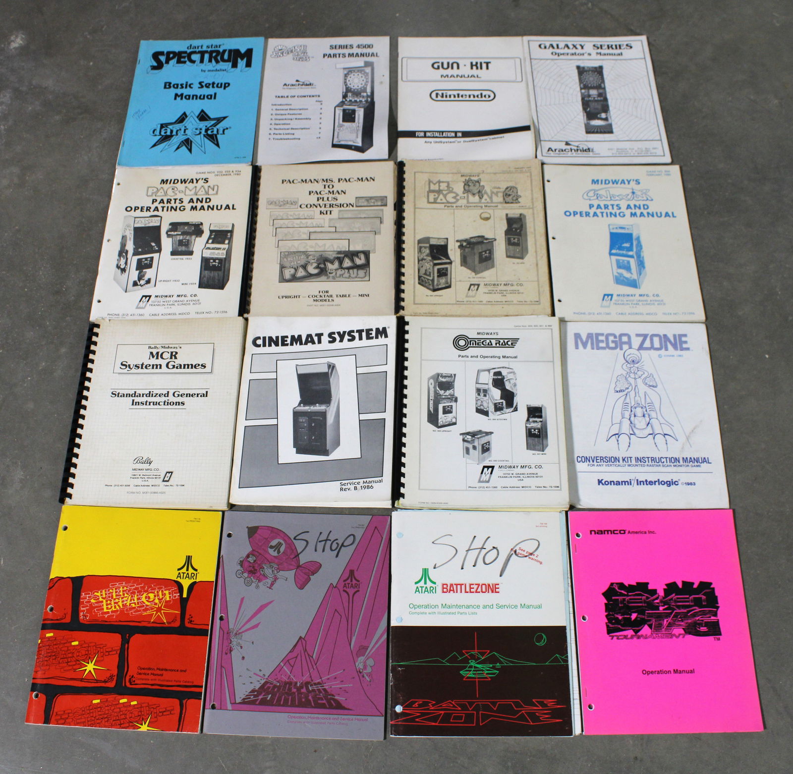 Arcade Manuals incl. Battlezone, Super Breakout and Canyon Bomber (1 of 1)