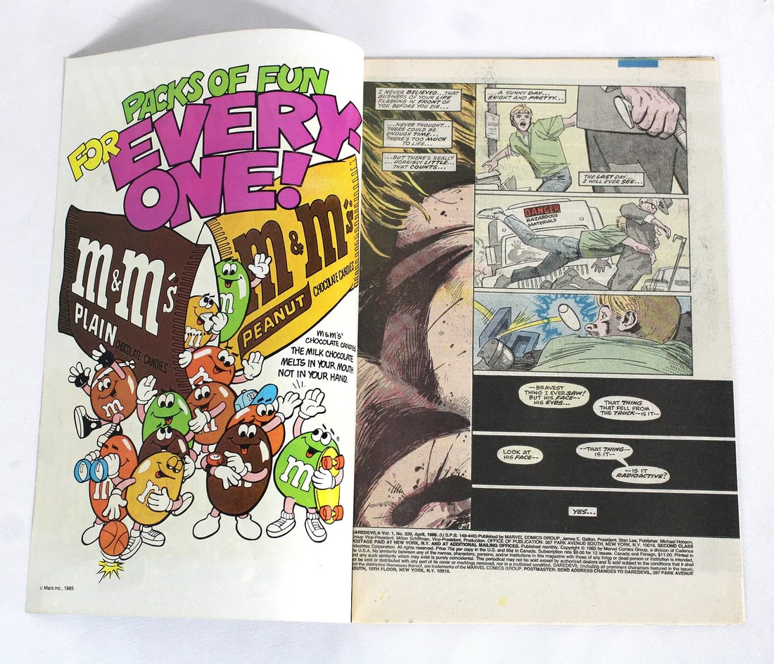 Marvel Comics Daredevil Comic Book, Issue 229 - 2