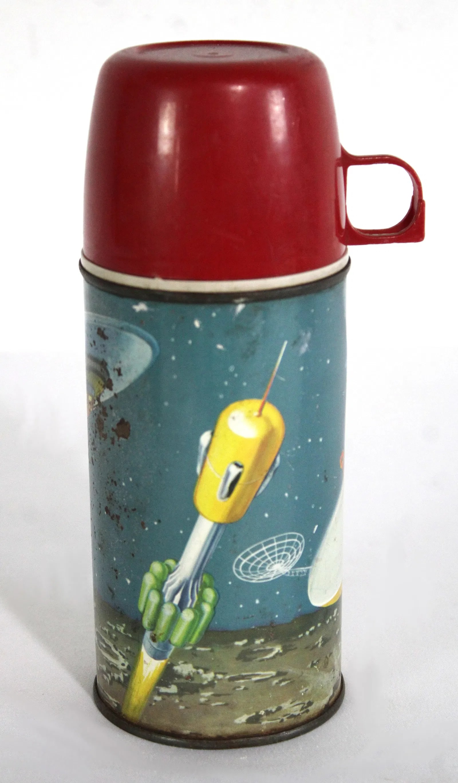Aladdin Space Themed Metal Thermos: In-house shipping available.