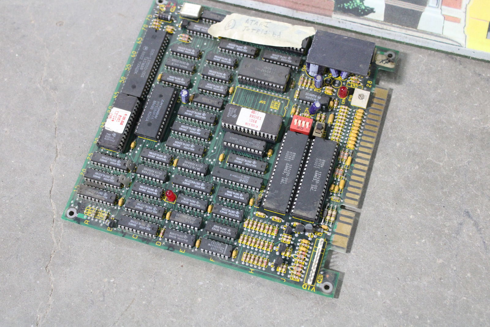 Tetris Arcade Game Board and Header - 2