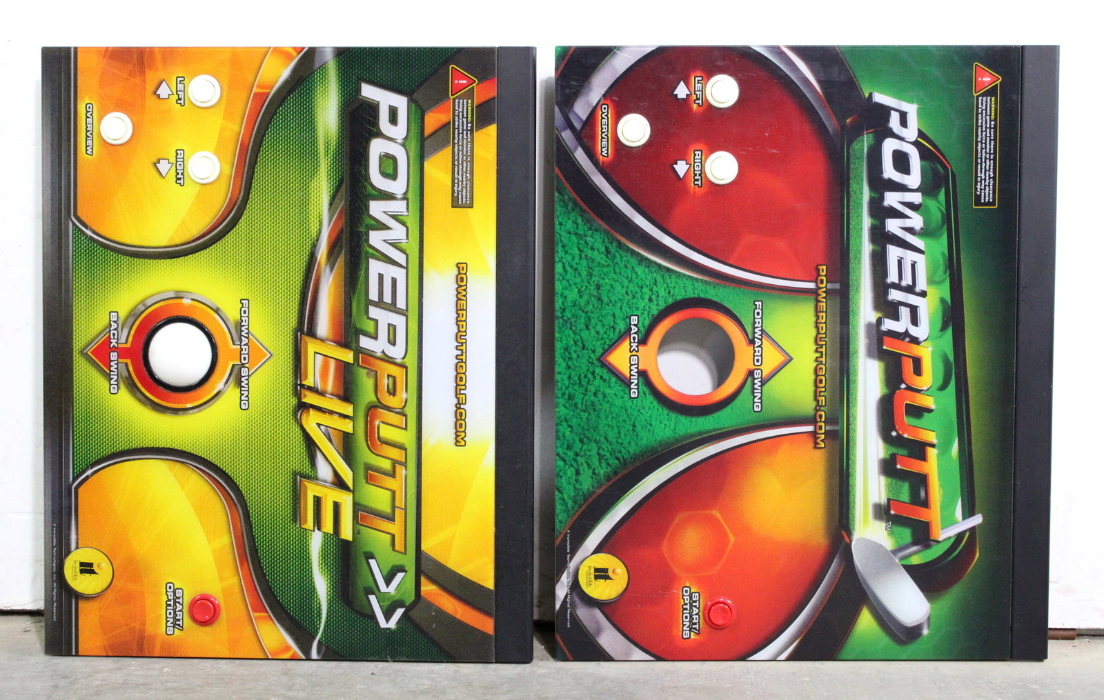 IT Power Putt and Power Putt Live Golf Arcade Game Control Panels (1 of 2)