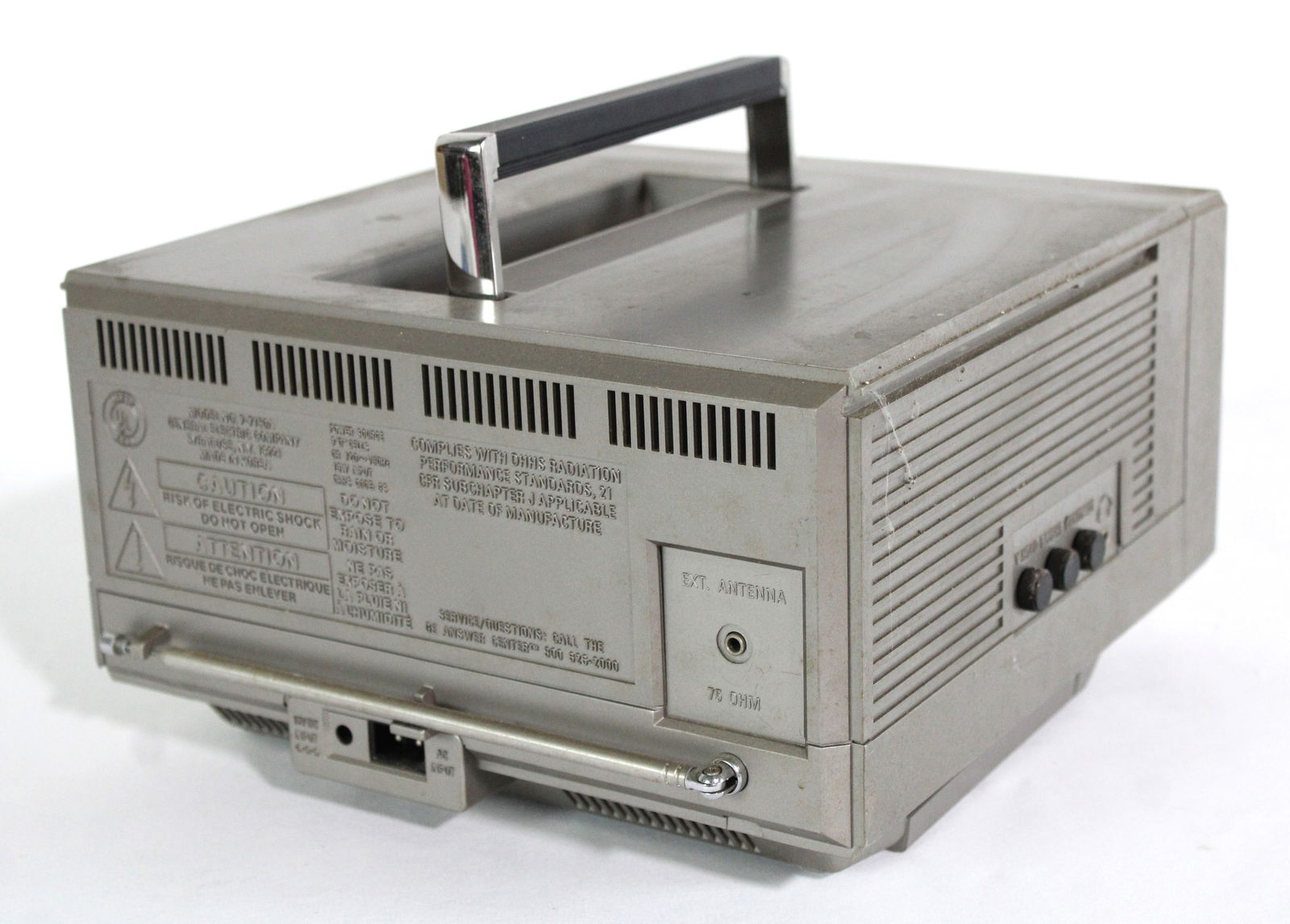 General Electric Portable TV, Model 7-7150A - 2