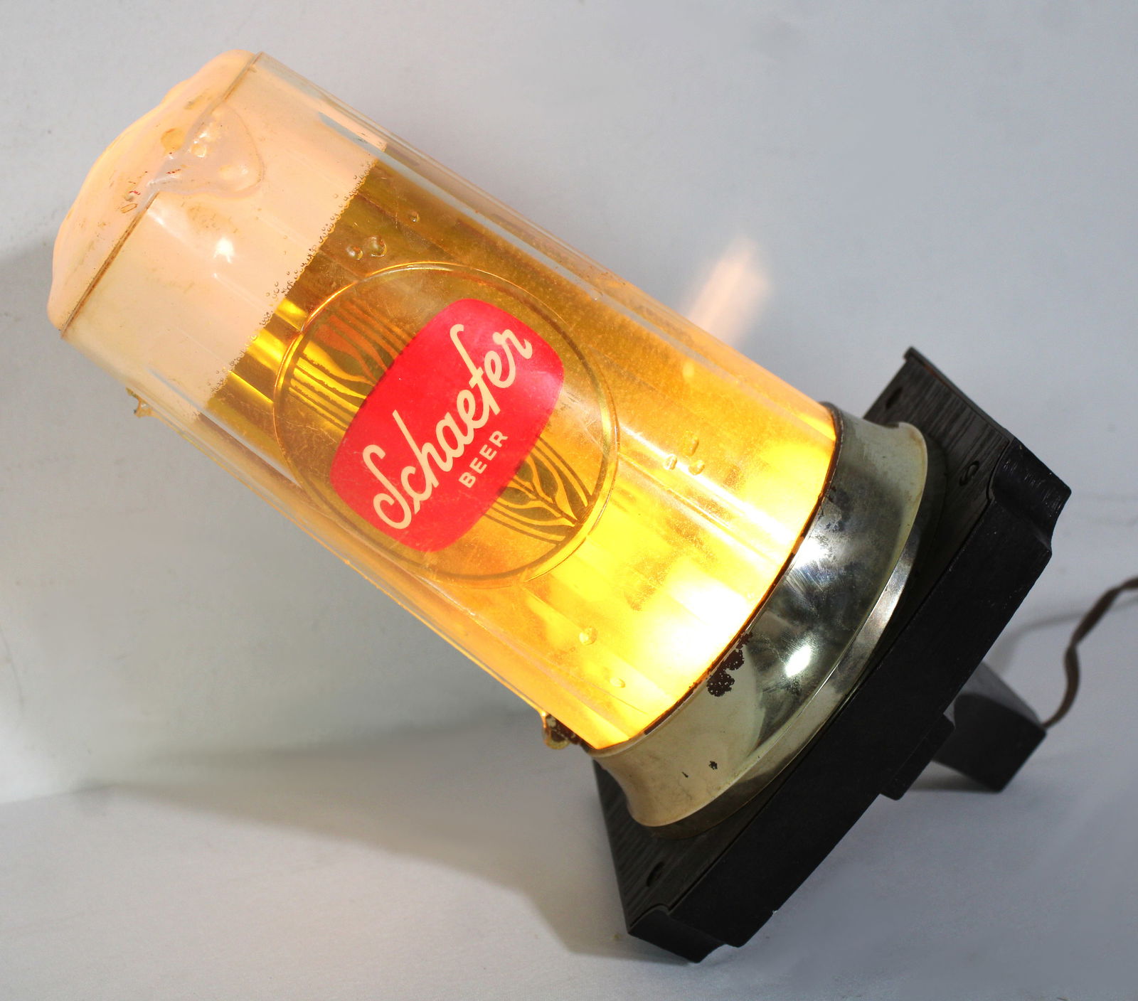 Schaefer Beer Bubbler Light Up: Working. This item requires third-party shipping or pickup arrangements to be made. Dimensions: 15 x 8 x 7